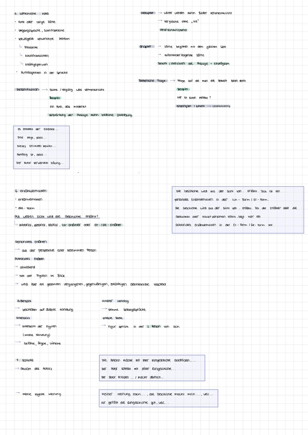 KURZGESCHICHTEN
1. Einleitung
Textsorte
Titel
· Autor
Kurzgeschichte
Janr (Erscheinungsjahr)
• Thema bezogen auf die Geschichte
2. Inhaltsan