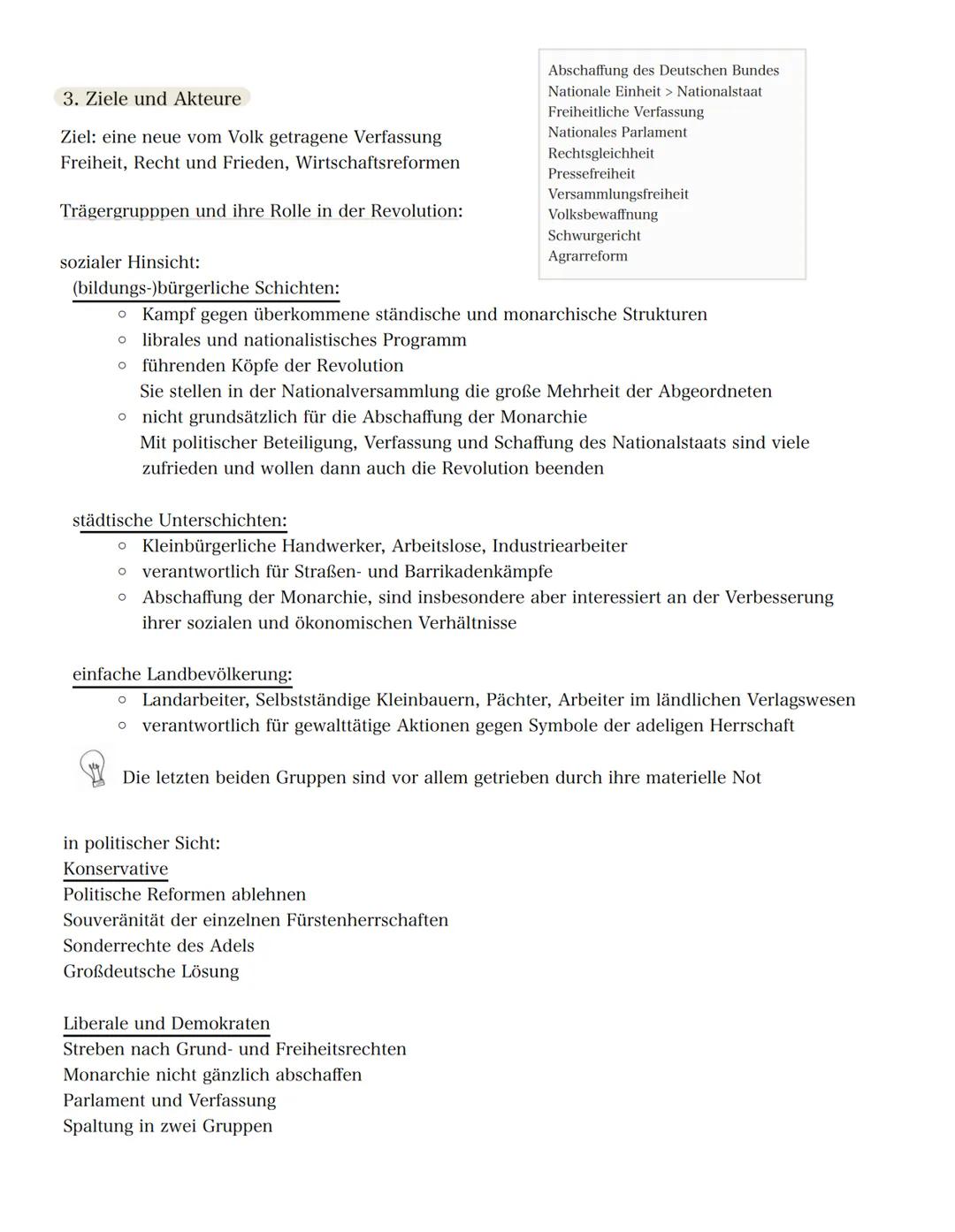 # Revolution in Deutschland 1848-1871
Stelle das Ringen der nationalen, liberalen und demokratischen Kräfte (Republikaner) den Konservative