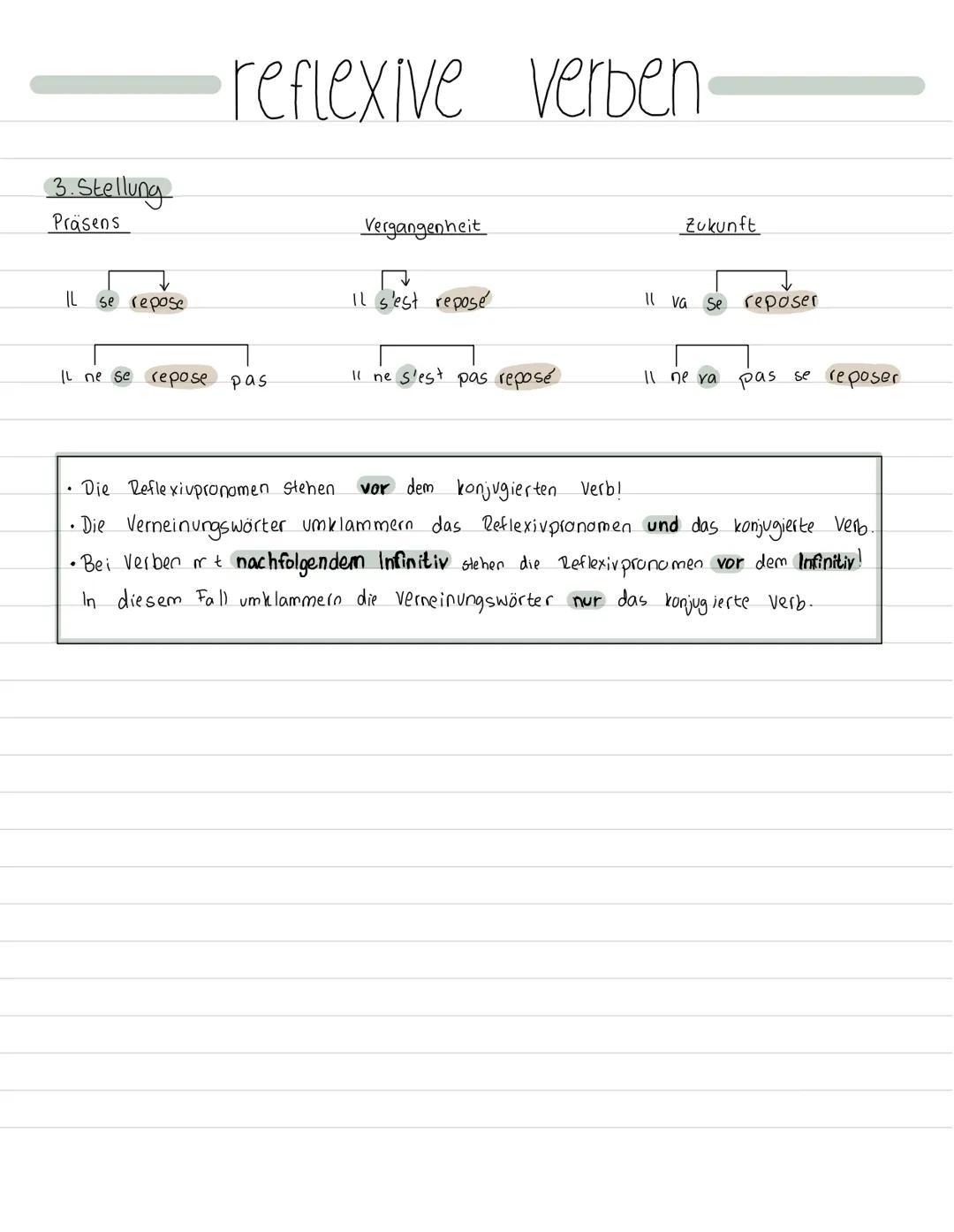 # reflexive verben.
Wie im Deutschen gibt es auch im französischen reflexive (rück bezügliche) Verben. Sie werden immer
Von dem Reflexivpro