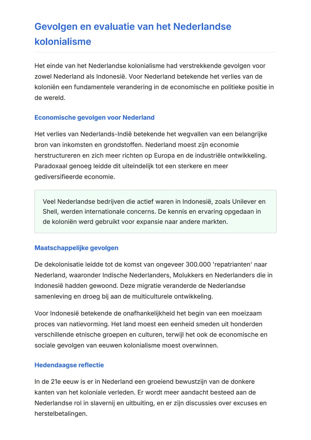 Nederland en de Wereld:
Kolonialisme en Nederlands-Indië
(19e-20e eeuw)
De Nederlandse koloniale geschiedenis en relatie met Indonesië
Gesch