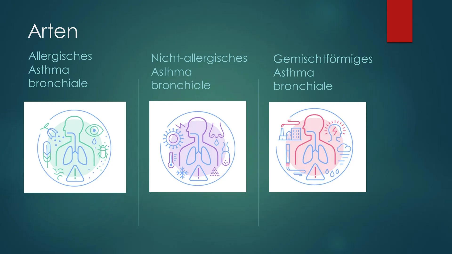 Asthma Bronchiale Definition
Asthma bronchiale bedeutet so viel
wie Kurzatmigkeit oder Atemnot
Das Asthma Bronchiale ist eine
chronisch-entz