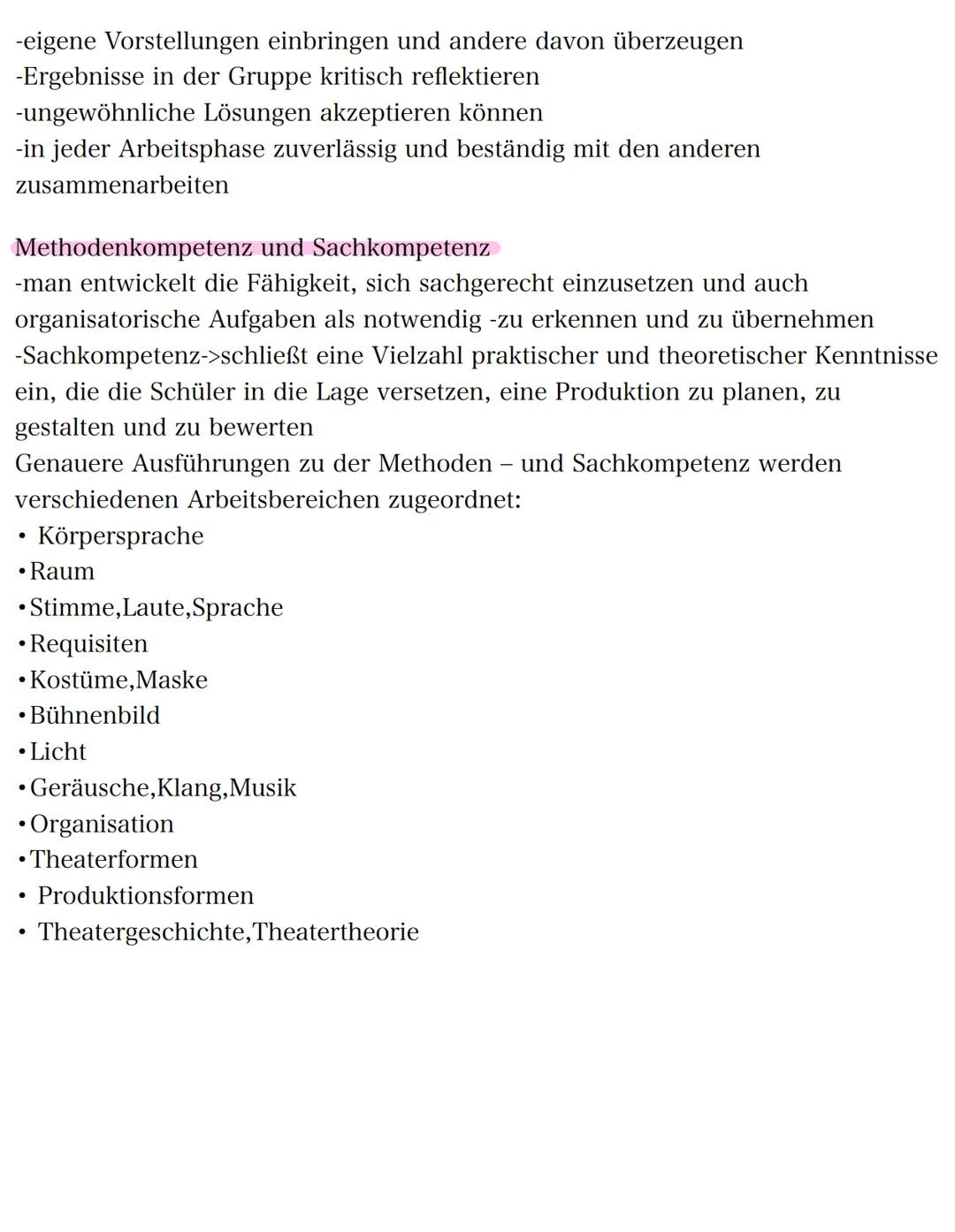 Darstellendes Spiel Lernzettel
Thema: Grundlegende Informationen
WAS IST DARSTELLENDES SPIEL?
-Schüler entwickeln sich durch versch. Übungsf