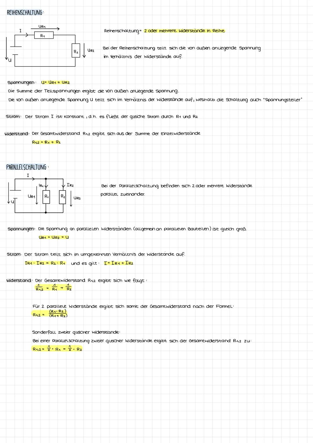 GROBEN IM STROMKREIS:
Spannung:
U₂
Symbol = u
Symbol I
widerstand: Symbol = R
STROMKREIS:
Strom:
.
IR
KIRCHHOFFSCHE GESETZE:
I
R
UR1
R₁
UR
M