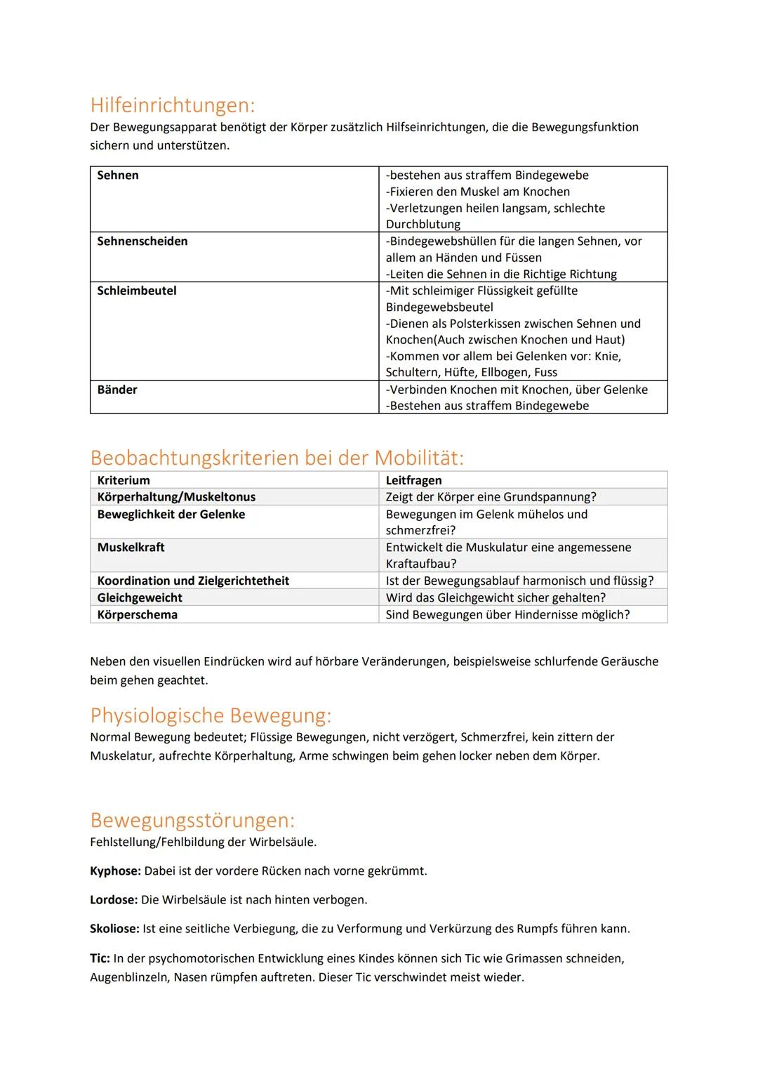 Handlungskompetenz B.2
BEWEGUNGSAPPARAT/MOBILITÄT
Skelett:
Der Bewegungsapparat des Menschen wird in das passive und aktive Bewegungssystem