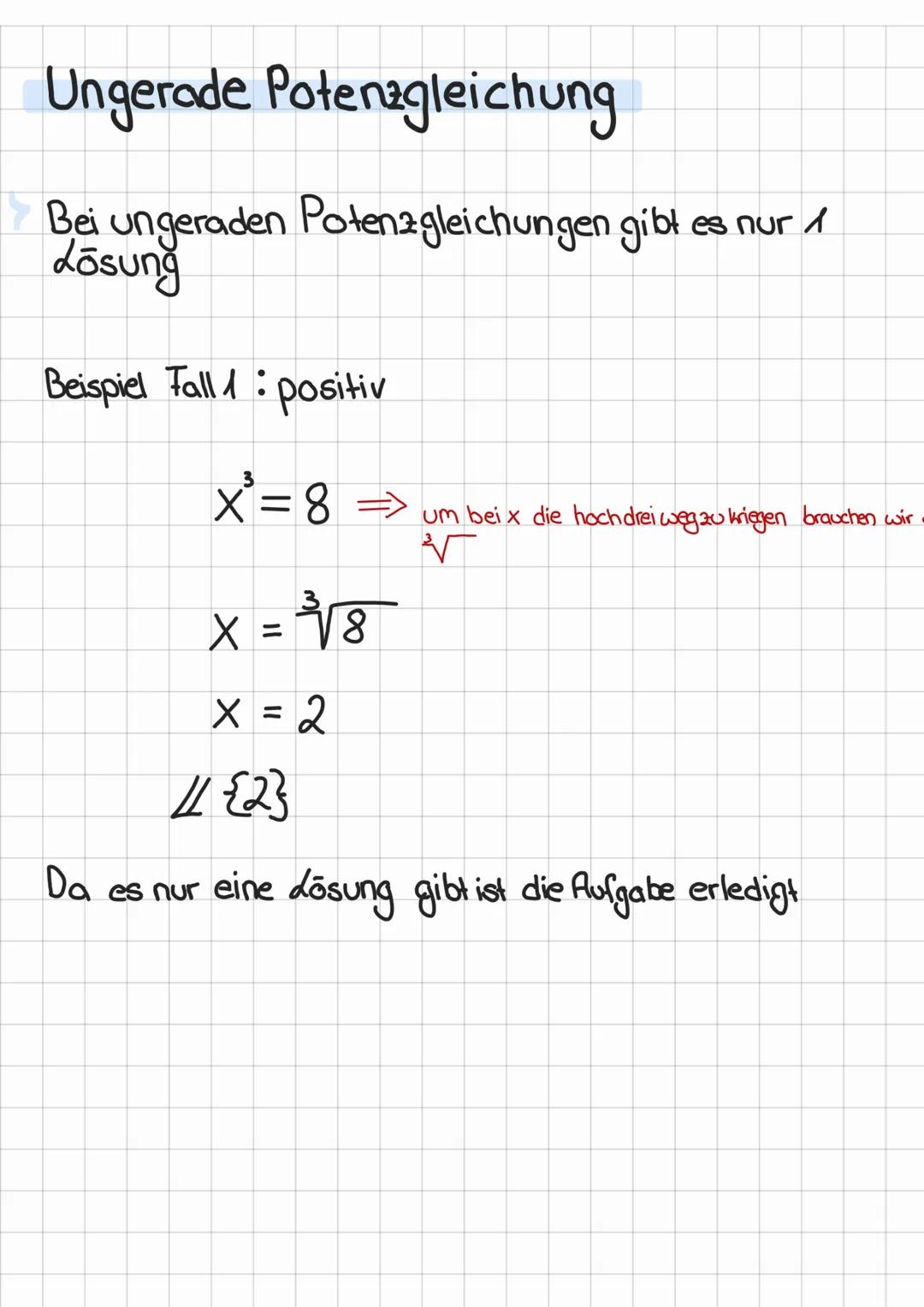 # Negative Hochzahl
Die negative Hochzahl muss umgeschrieben werden
$x^{-3} = \frac{1}{x^3}$
wird positiv
$x^{-2}= 9$
als Bruch
$\frac