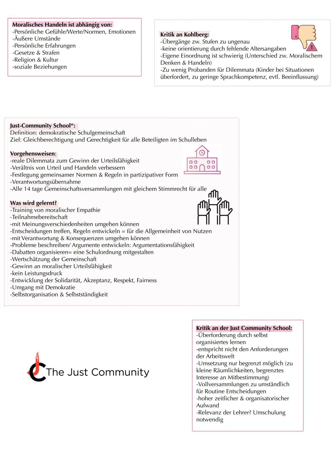 # Moralische Entwicklung nach Lawrence Kohlberg
Kerngedanken:
Studien zur Entwicklung der moralischen Urteilsfähigkeit = bauen auf Piagets