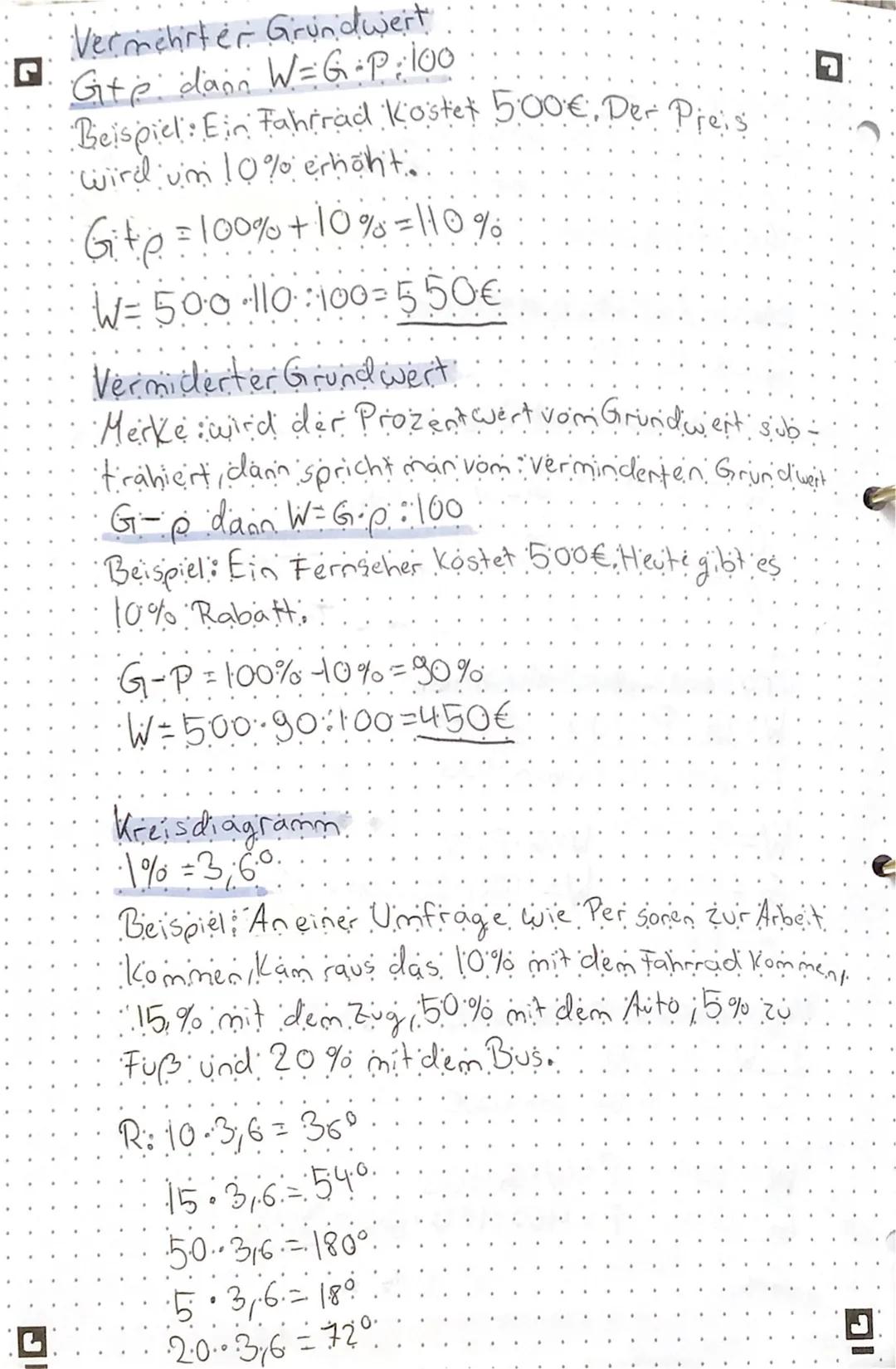 Mathe Wann 07.10.21
* Themen:
* Grundwert Prozent wert und Prozent satz berechnen.
* vermehrter -& verminderter Gründ wert berech nen