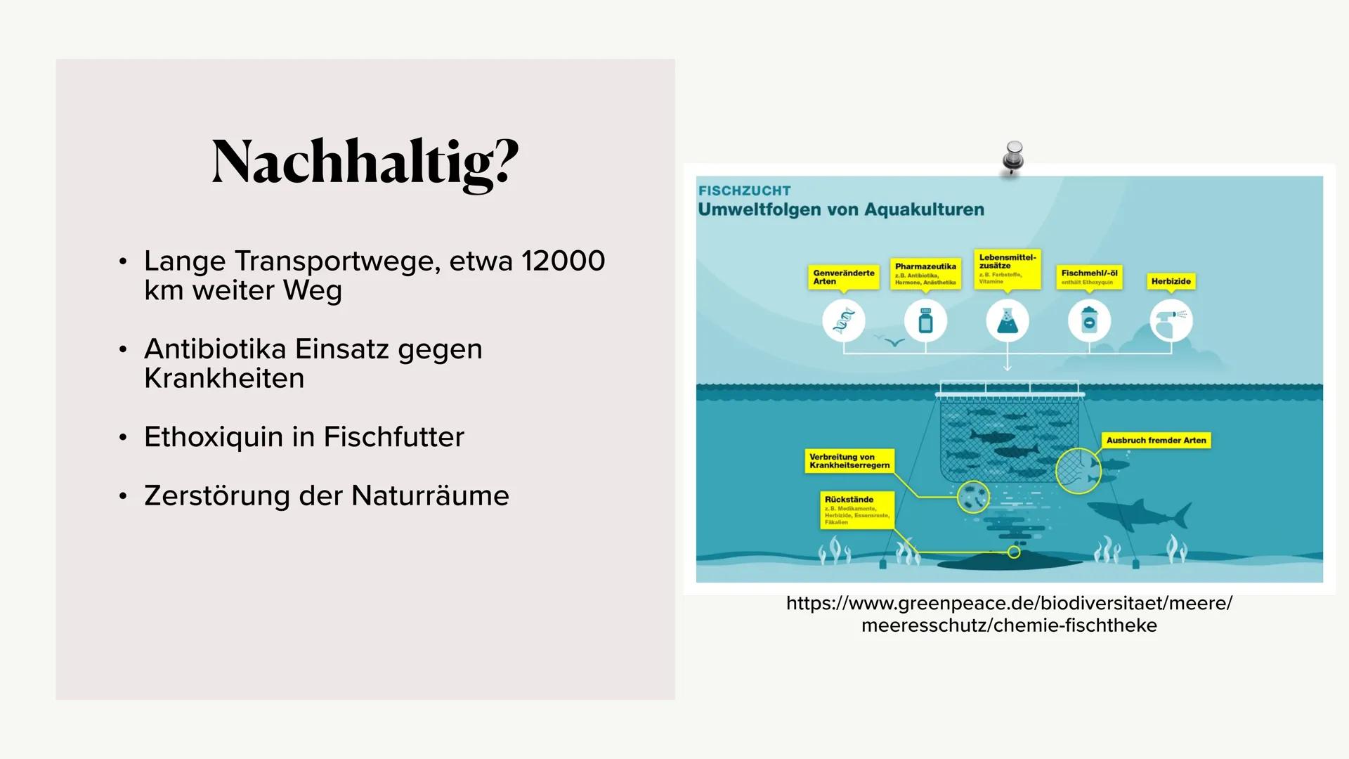 Fischerei/Aquakultur # Gliederung
* Was ist die Aquakultur?
* Arten der Zucht
* Konsumierung der Menschen
* Beispiel an Ländern
*