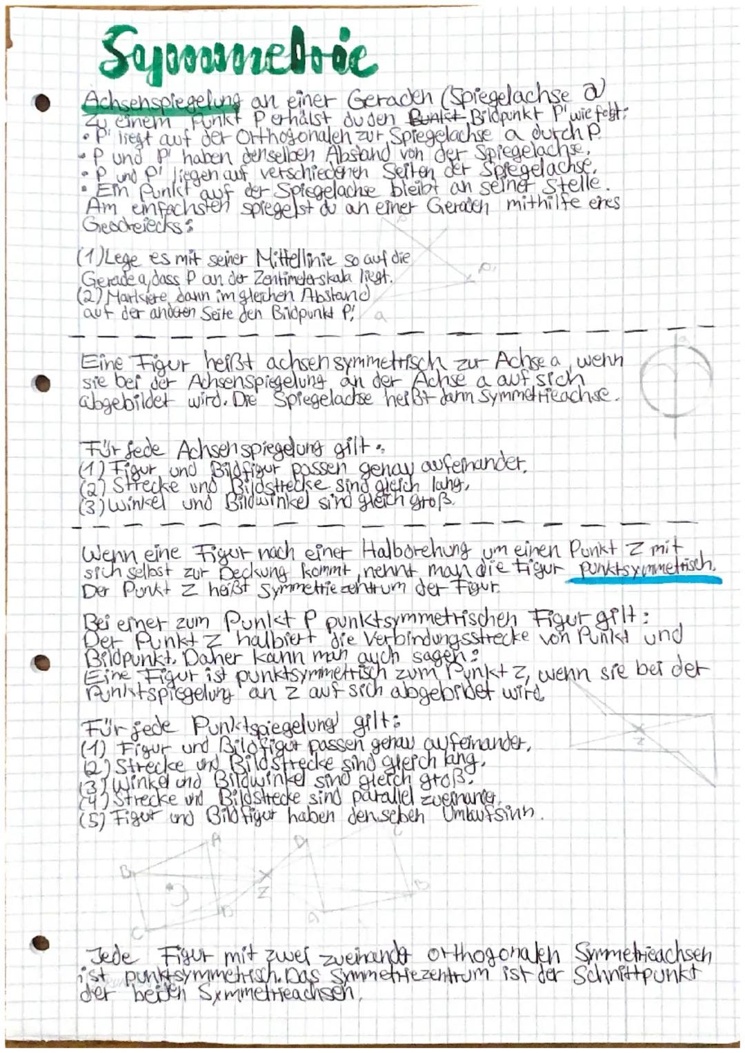 Geosonchrische KONSTRUKTIONEN
Kongruenzsätze
Zwel Figuren sind Kongtuent wenn sie gleich/ähnlich.
aussehen und/oder sind => Selbe Form und G