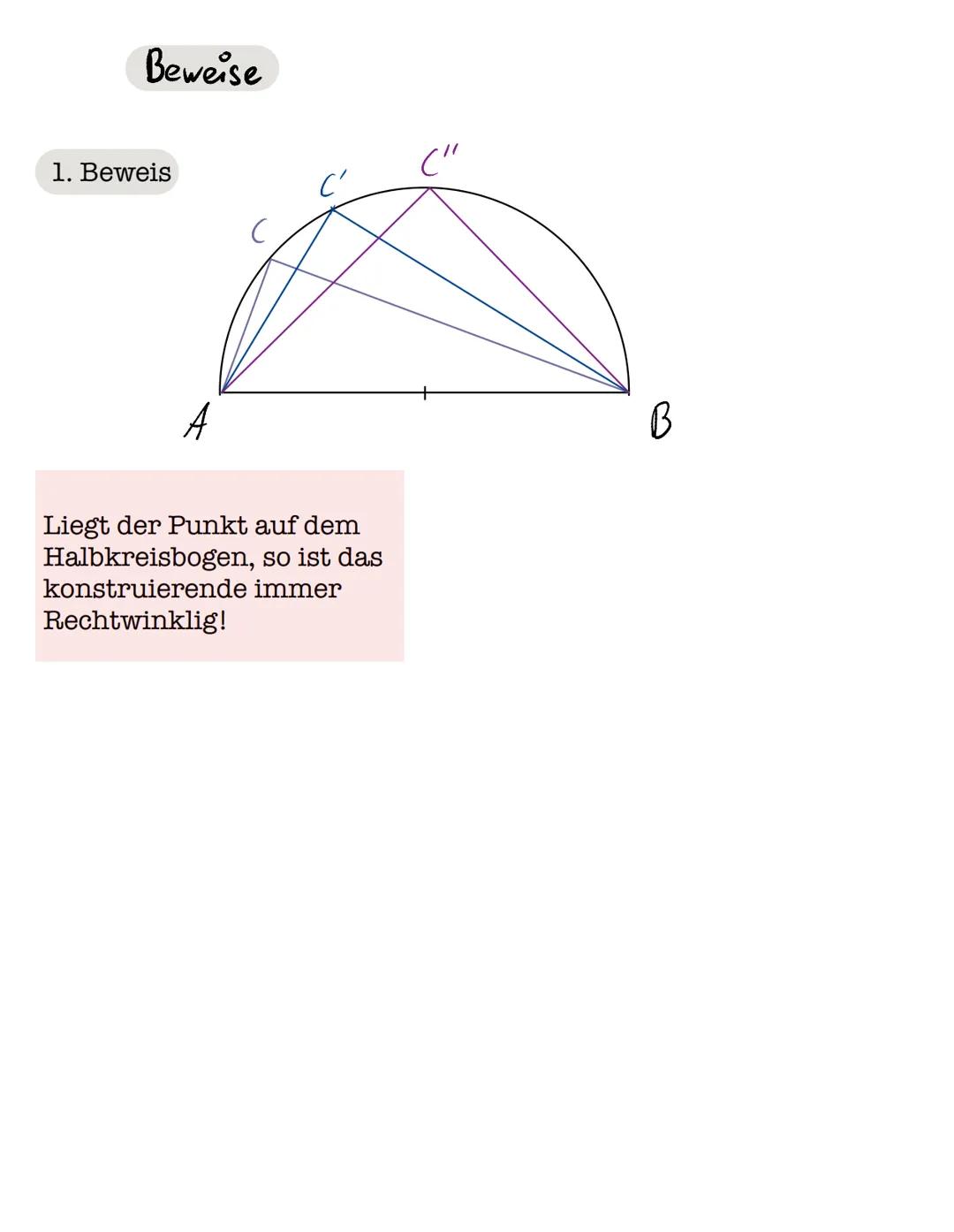 A
Rechtwinklige Dreiecke
Kathete b
C_Kathete
Hypotenuse c
62
c²
∙B
Formel
42
B
a² + b² = c²
Bei einem rechtwinkligen
Dreieck haben die Quadr