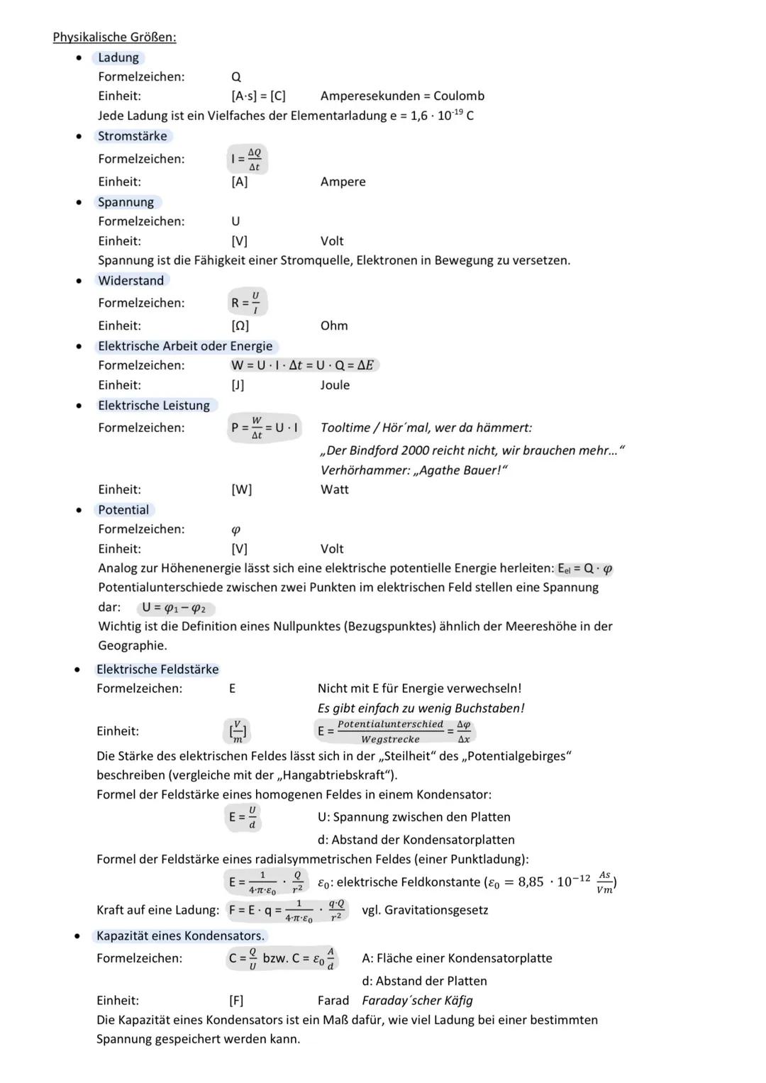 ///. Grundlagen elektrischer und magnetischer Felder
# 1 Elektrische Felder
Definition: Ein elektrisches Feld beschreibt die Kraft auf ein