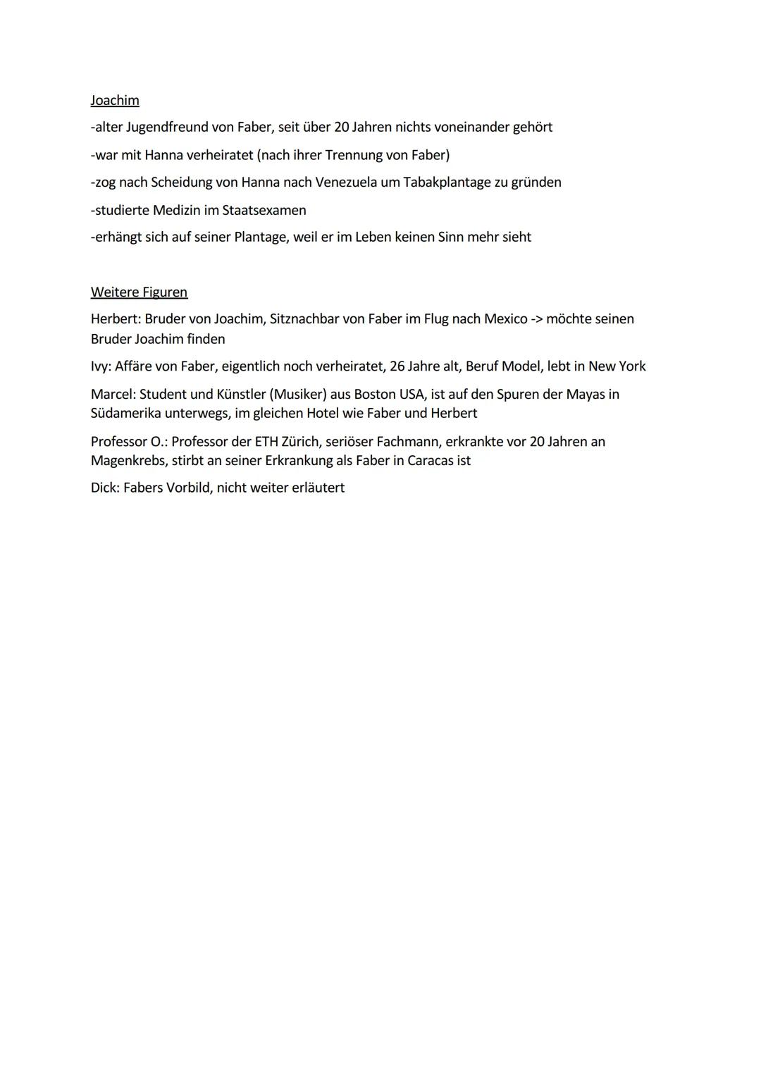 Homo Faber - Max Frisch (1957)
Walter Faber
-Beruf: Ingenieur bei der UNESCO, Techniker, technische Hilfe für unterentwickelte Völker ->
Ar