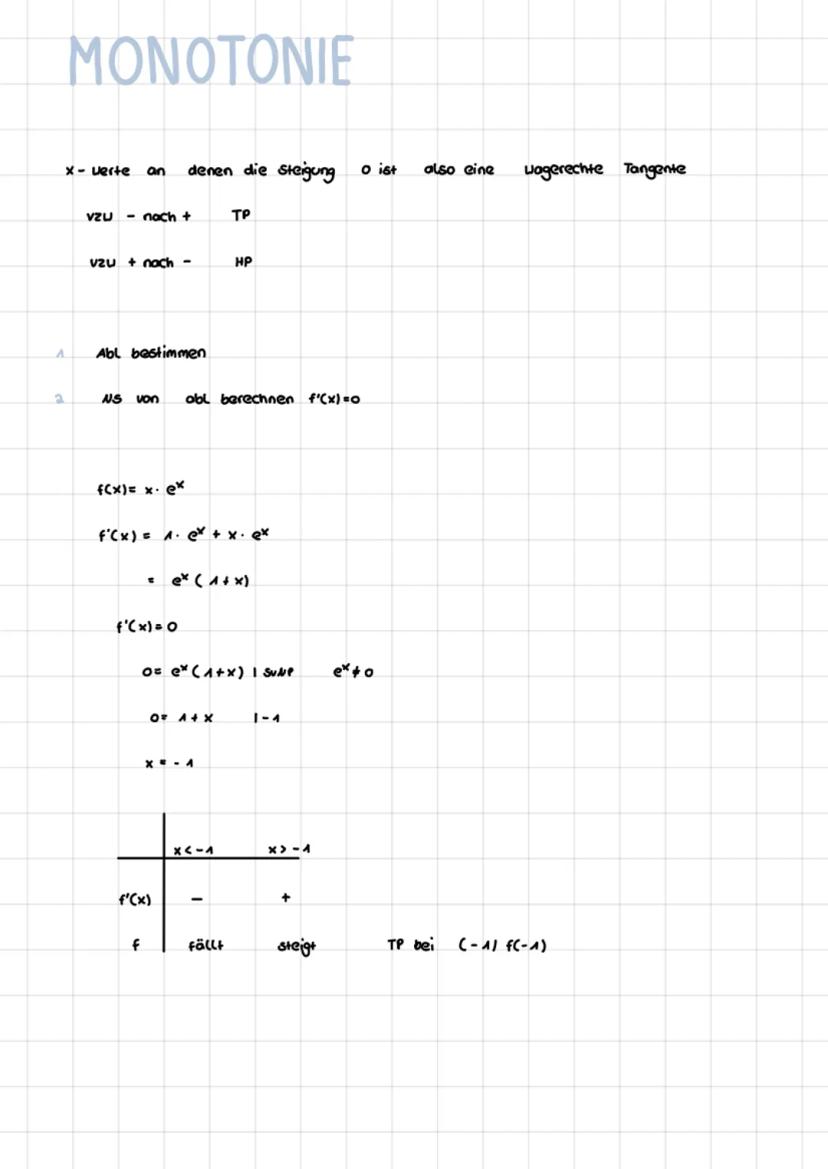 E-FUNKTION
8888
f(x) = ex
f'(x) = ex
GRAPHISCH
all.
lex
e- gleichung
S = 3*
Log 35 = x
=> Log
1.log
streng monoton steigend
keine Nullstelle