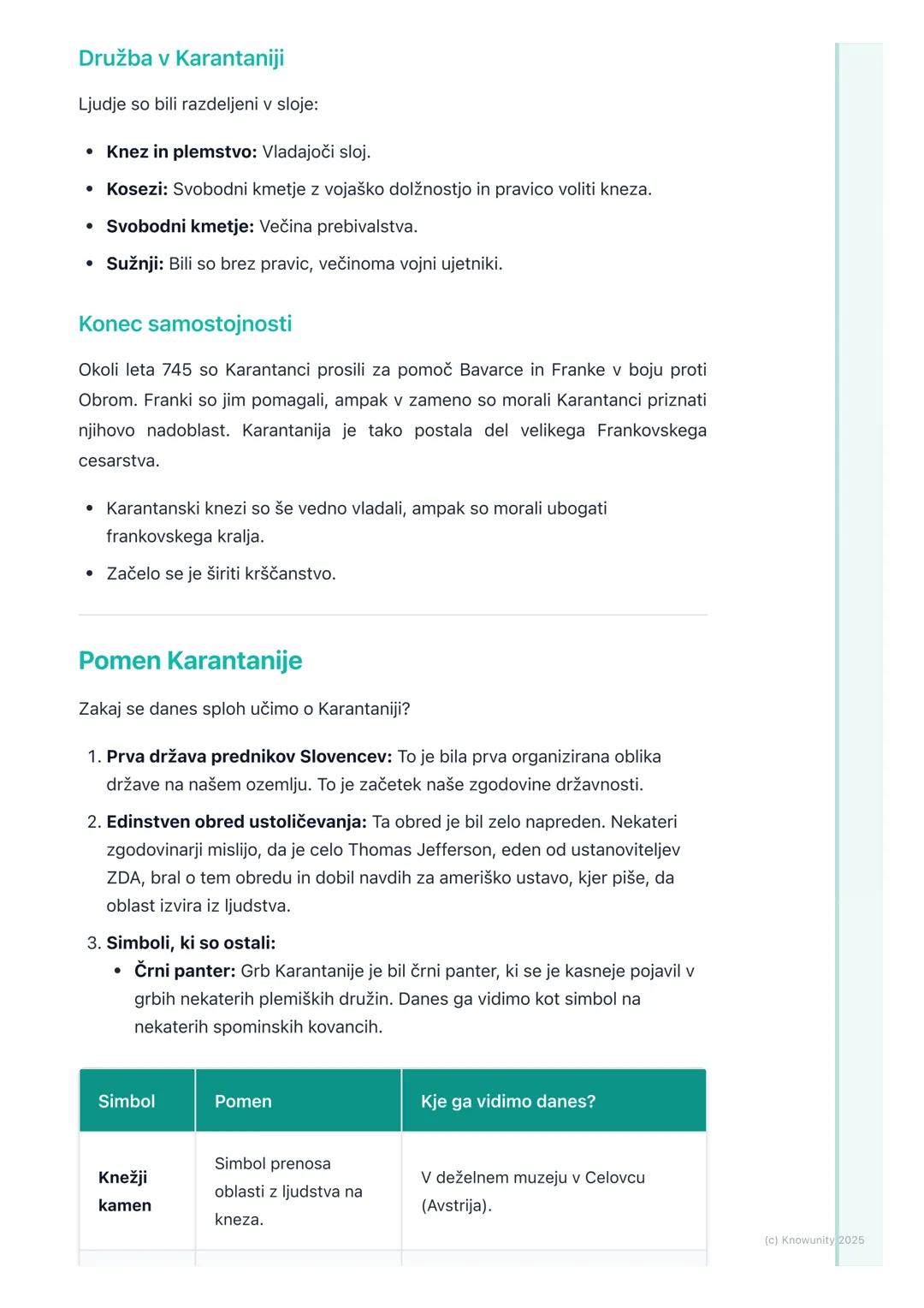 # Kneževina Karantanija
Uvod v Karantanijo
Karantanija je bila prva slovanska država na ozemlju današnje Slovenije in
Avstrije. Nastala je