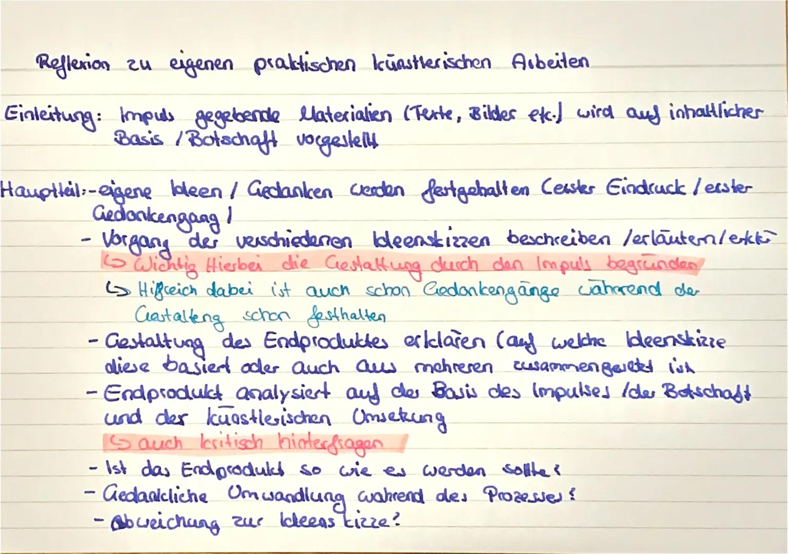 Aufgabe mit praktischem Schwerpunkt und schriftlichern Anteil
Wichtig hierbei...
ist die Darstellung vielfältiger Skizzen, die nicht zu groß