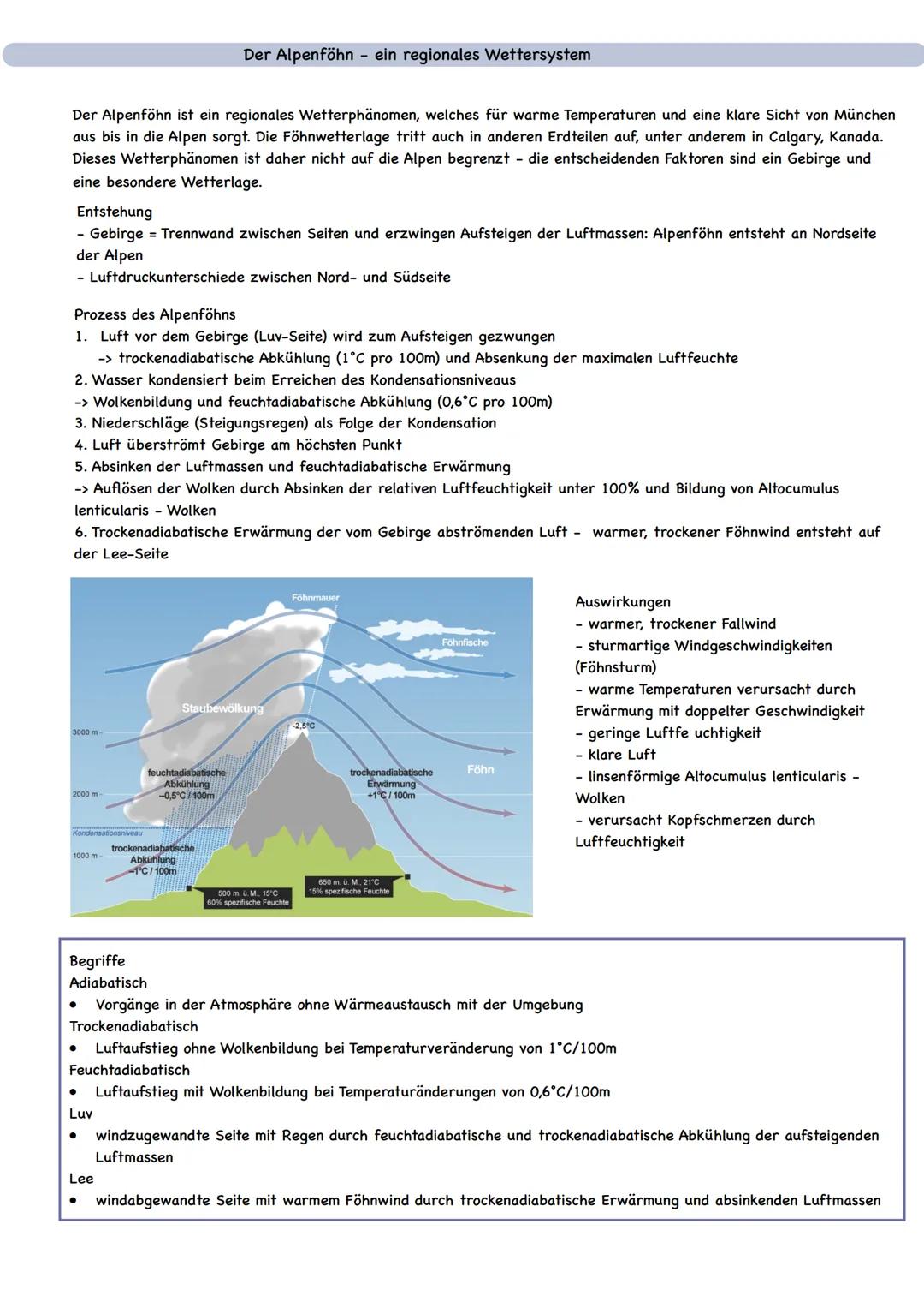 Der Alpenföhn ist ein regionales Wetterphänomen, welches für warme Temperaturen und eine klare Sicht von München
aus bis in die Alpen sorgt.
