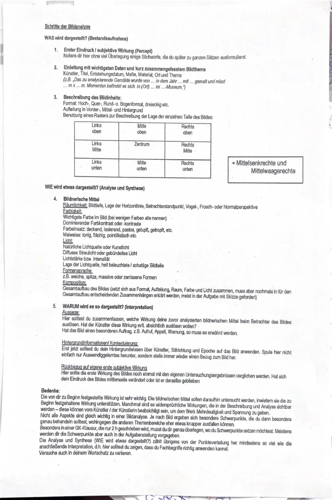 Kunst Bildanalyse + formulierungshilfen