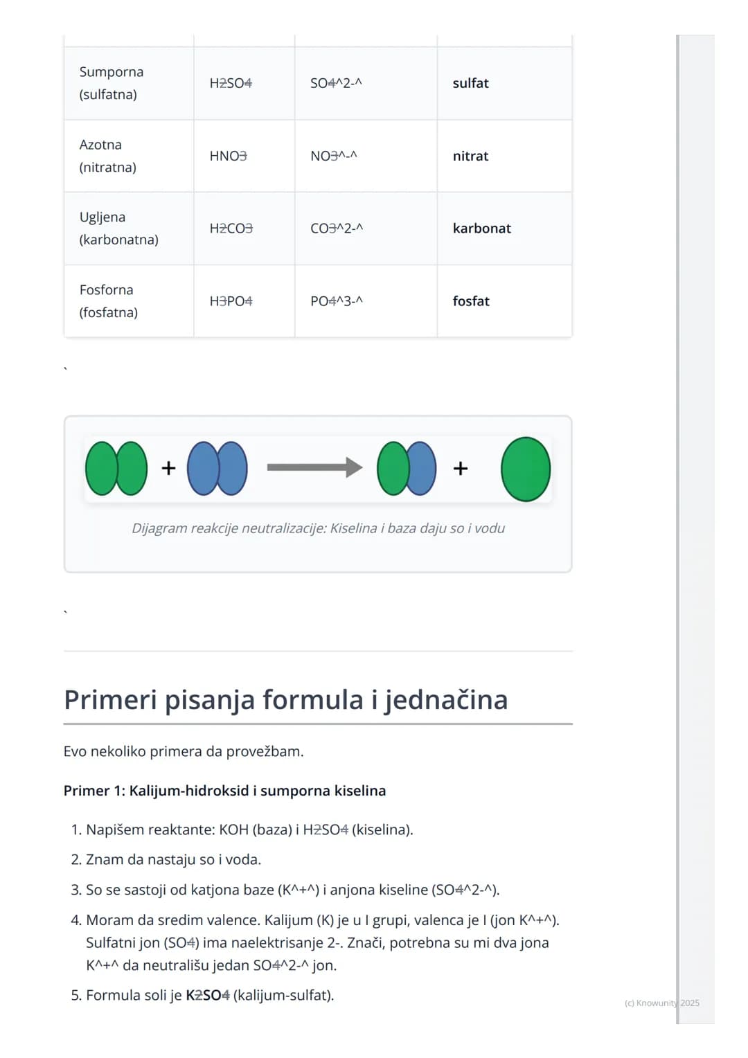 # Soli
Uvod u soli
Soli su velika grupa hemijskih jedinjenja. Nisu samo kuhinjska so (NaCl). U
hemiji, so je svako jonsko jedinjenje koje