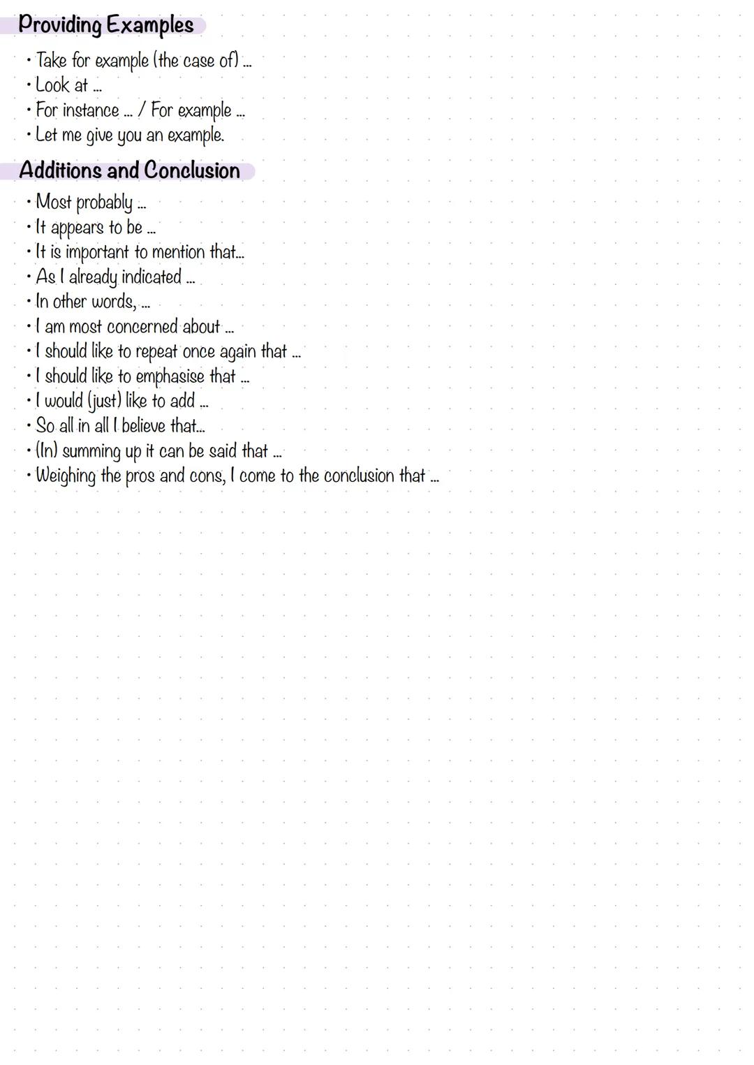Useful Phrases - Comment
Stating your Opinion:
• It seems to me that ...
• In my experience...
As far as I understand / can see, ...
.
In my