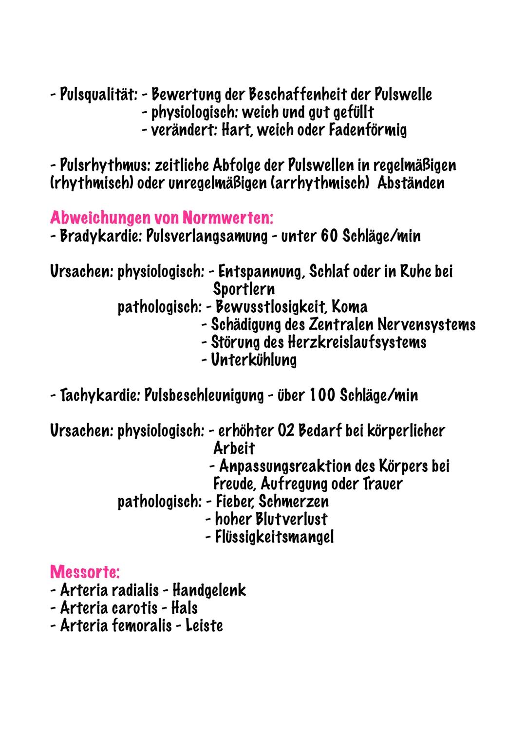 # Lernzettel Vitalzeichen
Definition:
- Messgrößen wichtiger Körperfunktionen, die den allgemeinen
Gesundheitszustand Wiederspiegeln
Wann