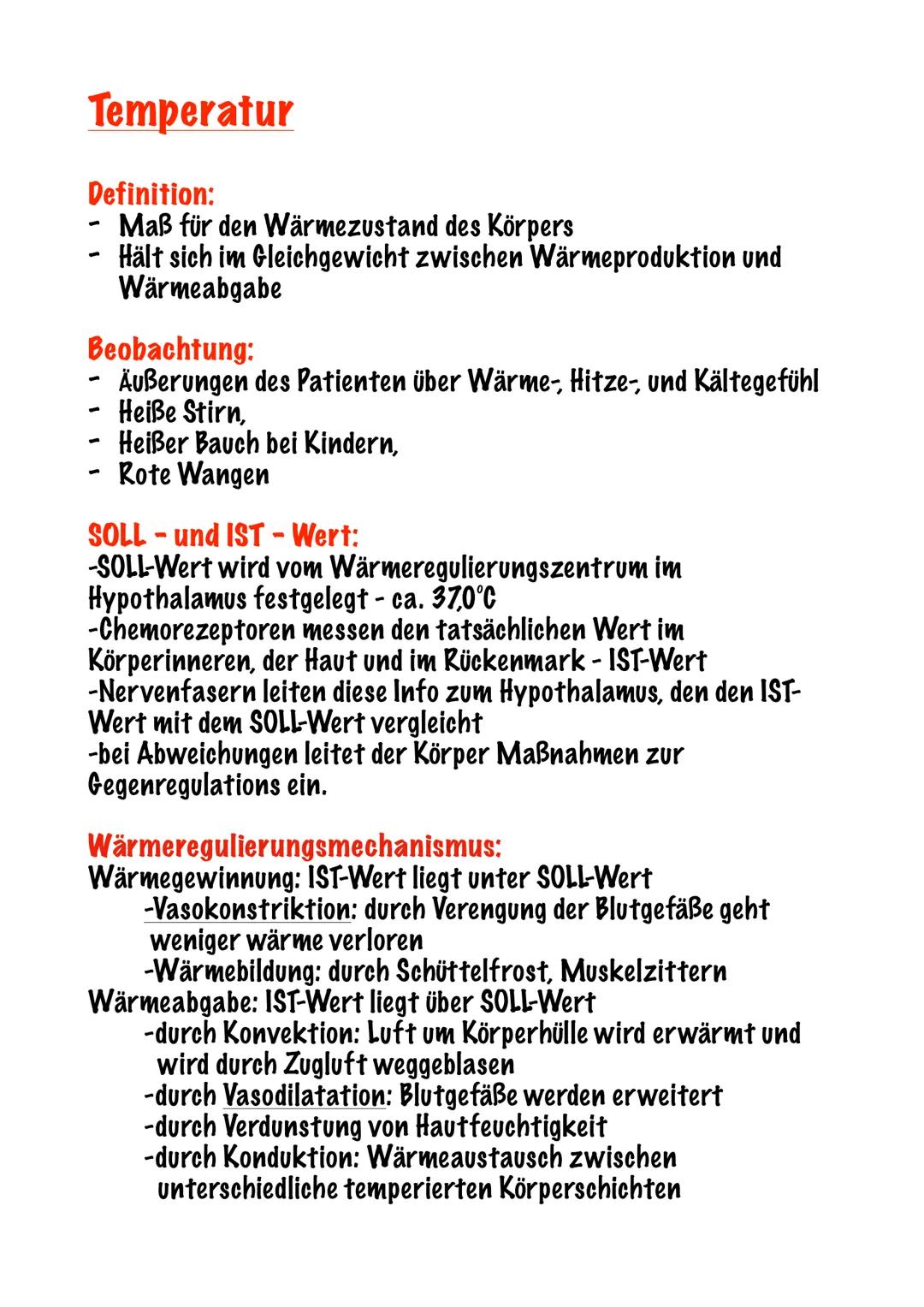 # Lernzettel Vitalzeichen
Definition:
- Messgrößen wichtiger Körperfunktionen, die den allgemeinen
Gesundheitszustand Wiederspiegeln
Wann