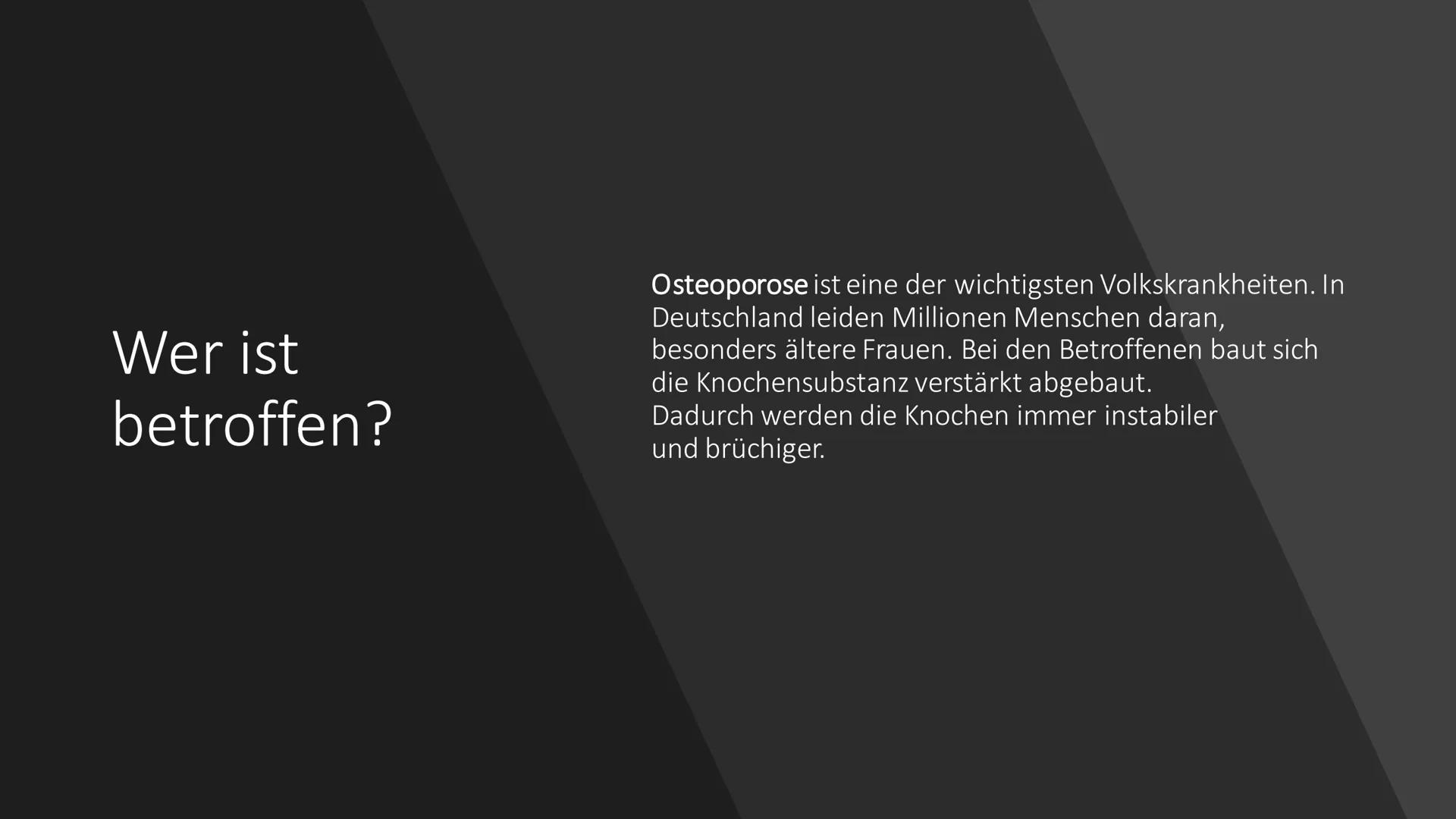 Osteoporose # Was ist Osteoporose?
https://www.osd-ev.org/osteoporose/einfuehrung/
Die Osteoporose wird gemeinhin auch als
Knochenschwund
