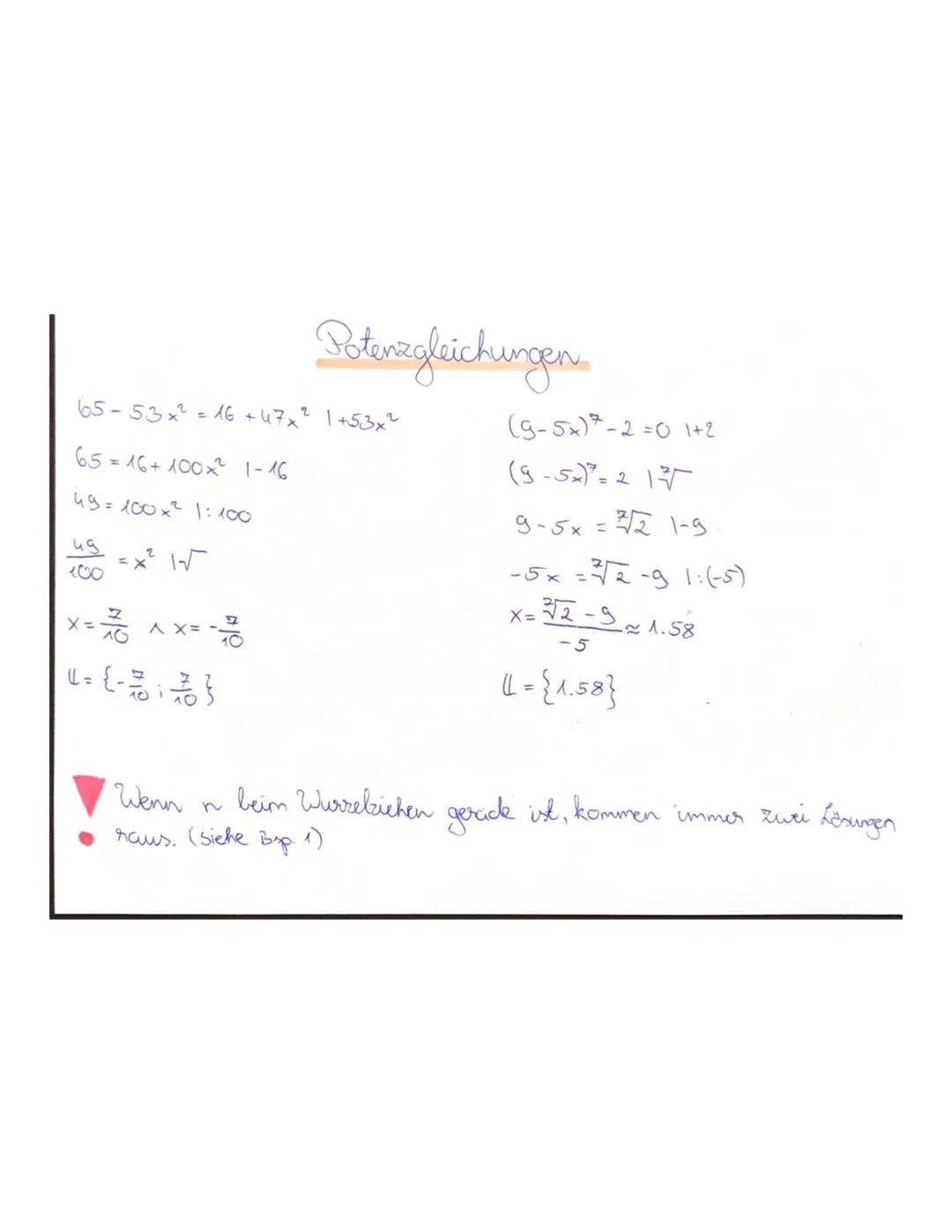 Wurzelfunktionen
Eigenschaften:
-Schreibweisen: f(x)= ª√/x² oder f(x) = x²
-unter der Quadratwurzel darf keine
-Umkehrfunktion: Quadratfunkt