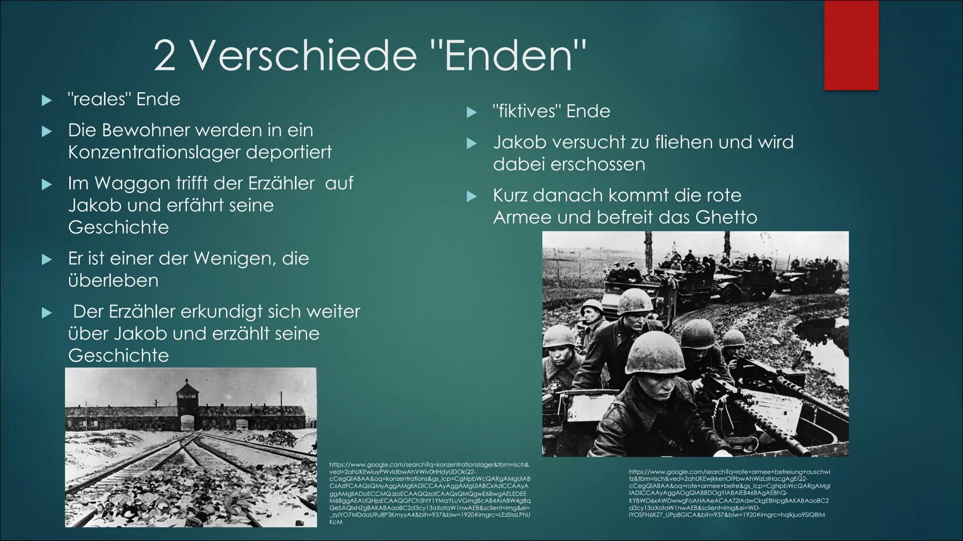 Jurek Becker
Jakob der Lügner
Roman
Suhrkamp
Buchprojekt
Jakob der Lügner
Elena, Zoé, Adam, Finn Generelles
1.
2.
3.
4.
Worum geht's ? Leben