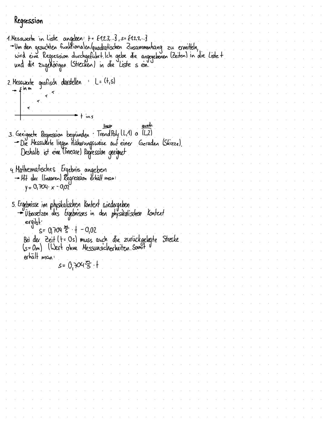 > gleichförmige Bewegung / konstante Geschwindigkeit
- Ein Objekt bewegt sich gleichförmig, wenn dessen Geschwindigkeit.
konstant und seine