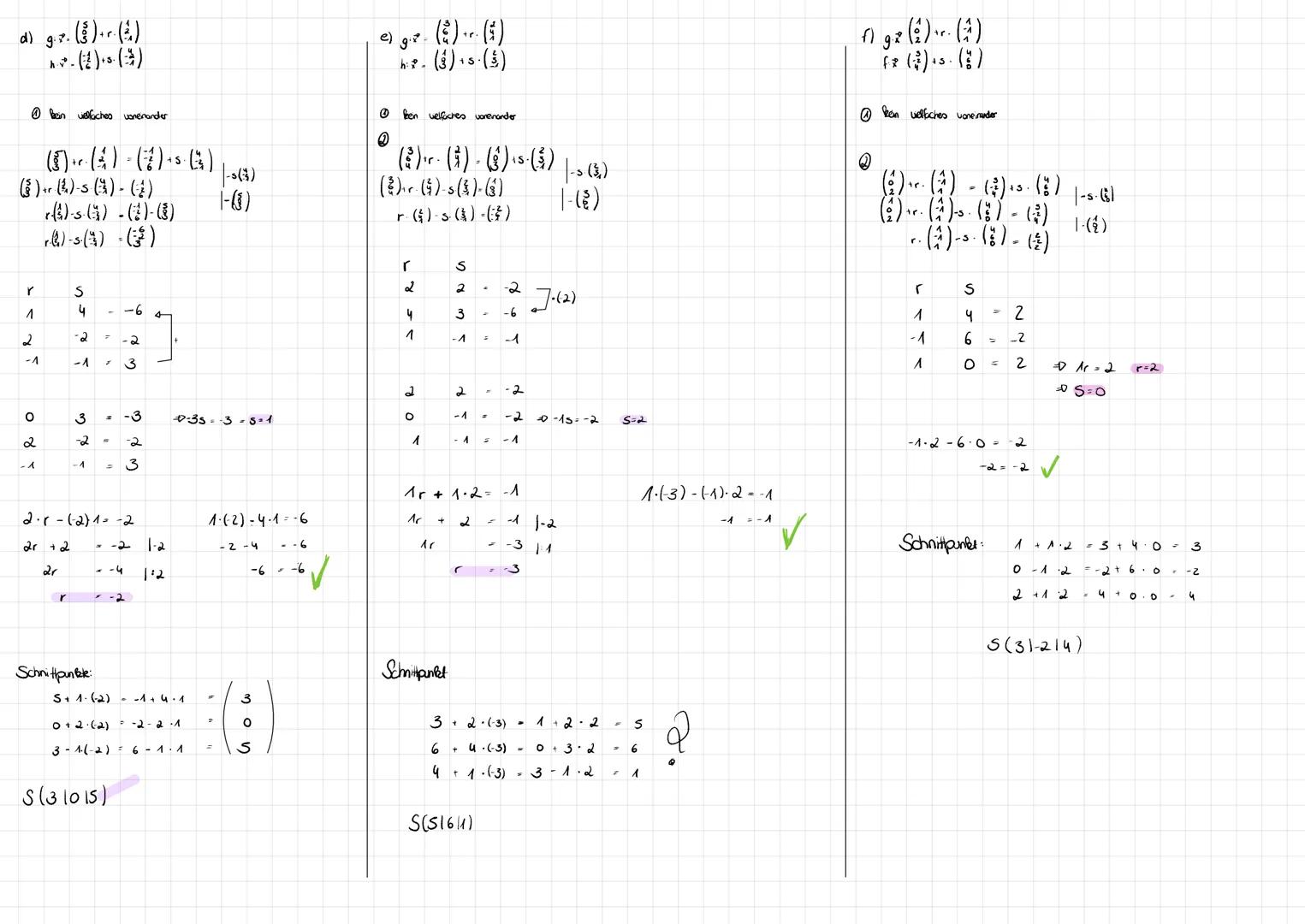 # LAGEBEZIEHUNG ZWISCHEN
# GERADEN
Parallel
9:(((()
1. Ruchingoveikioren Vielfaches?
$$\begin{pmatrix}2\\ -1\\ 1\end{pmatrix}$$.t$$\begin