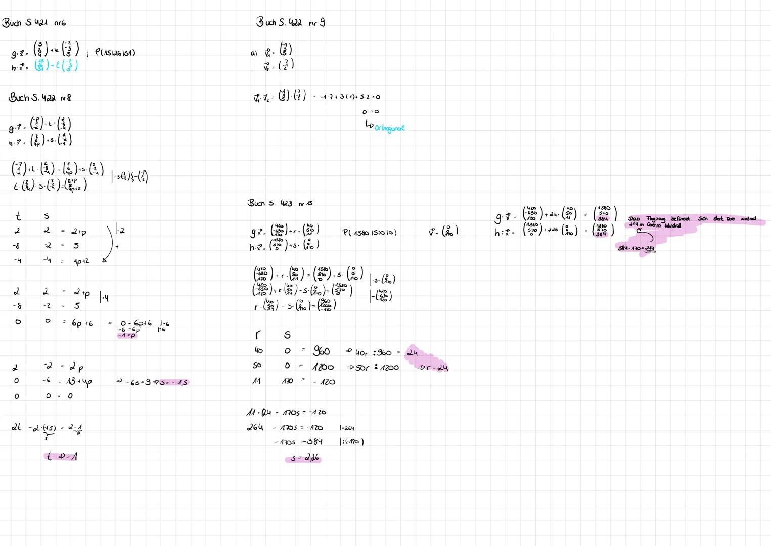 # LAGEBEZIEHUNG ZWISCHEN
# GERADEN
Parallel
9:(((()
1. Ruchingoveikioren Vielfaches?
$$\begin{pmatrix}2\\ -1\\ 1\end{pmatrix}$$.t$$\begin