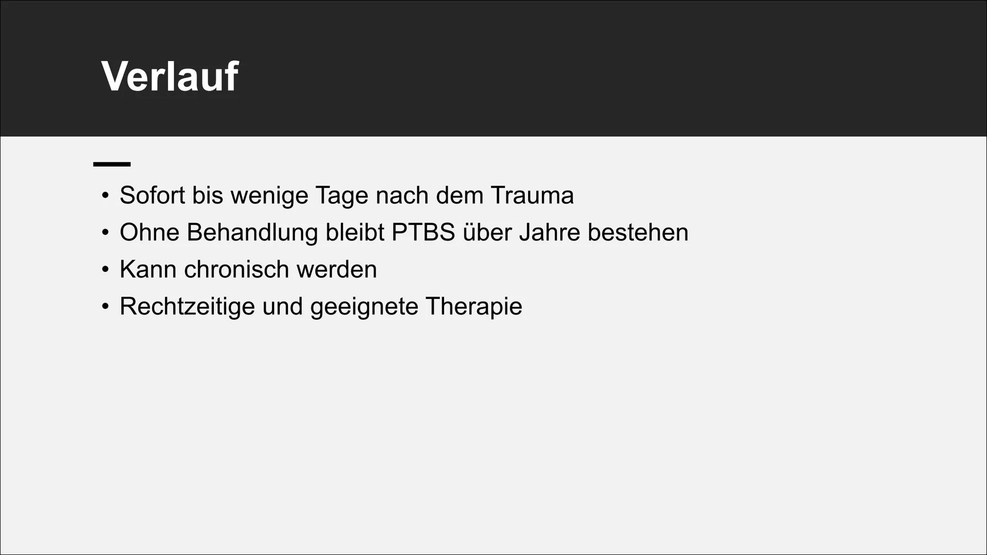 # Posttraumatische
# Belastungsstörung Inhaltsverzeichnis
■ Definition
■ Symptome
■ Verlauf
■ Neurologischer Ablauf
■ Störungsbild
A3S