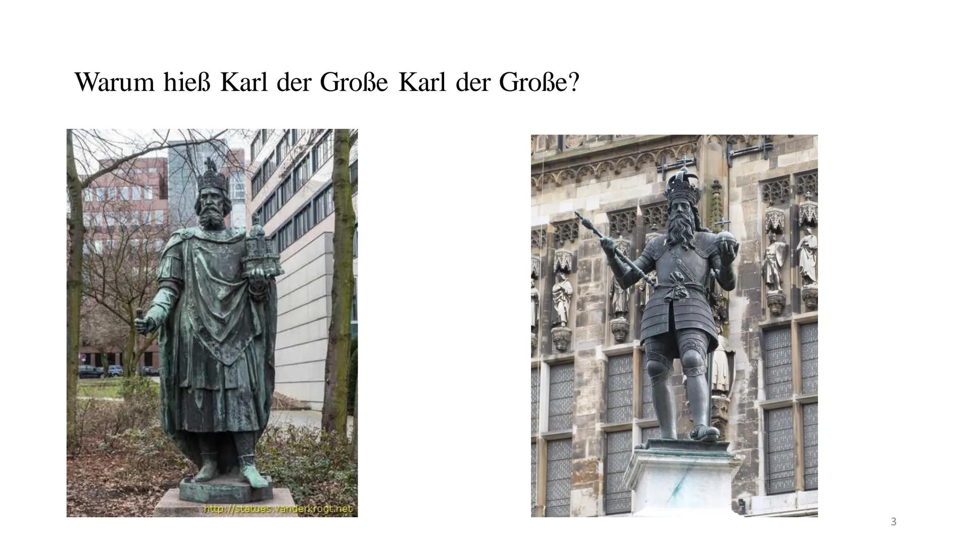 Karl der Große Inhaltsverzeichnis
Wer war Karl der Große ?
Kaiserkrönung
• Der Widukind
Sachsenkriege
Zeitstrahl
Quiz
Quellen
●
● Warum hieß