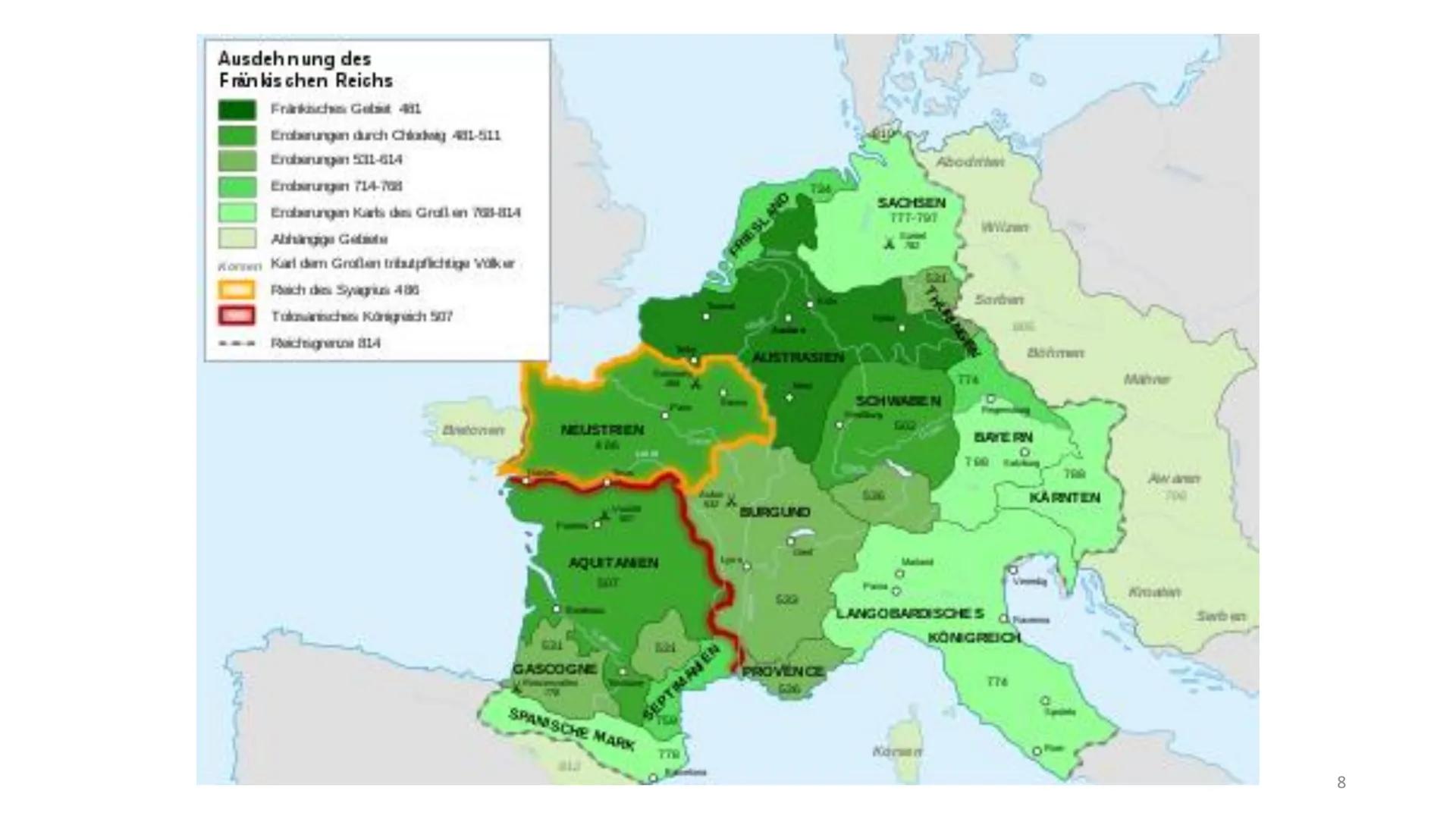 Karl der Große Inhaltsverzeichnis
Wer war Karl der Große ?
Kaiserkrönung
• Der Widukind
Sachsenkriege
Zeitstrahl
Quiz
Quellen
●
● Warum hieß