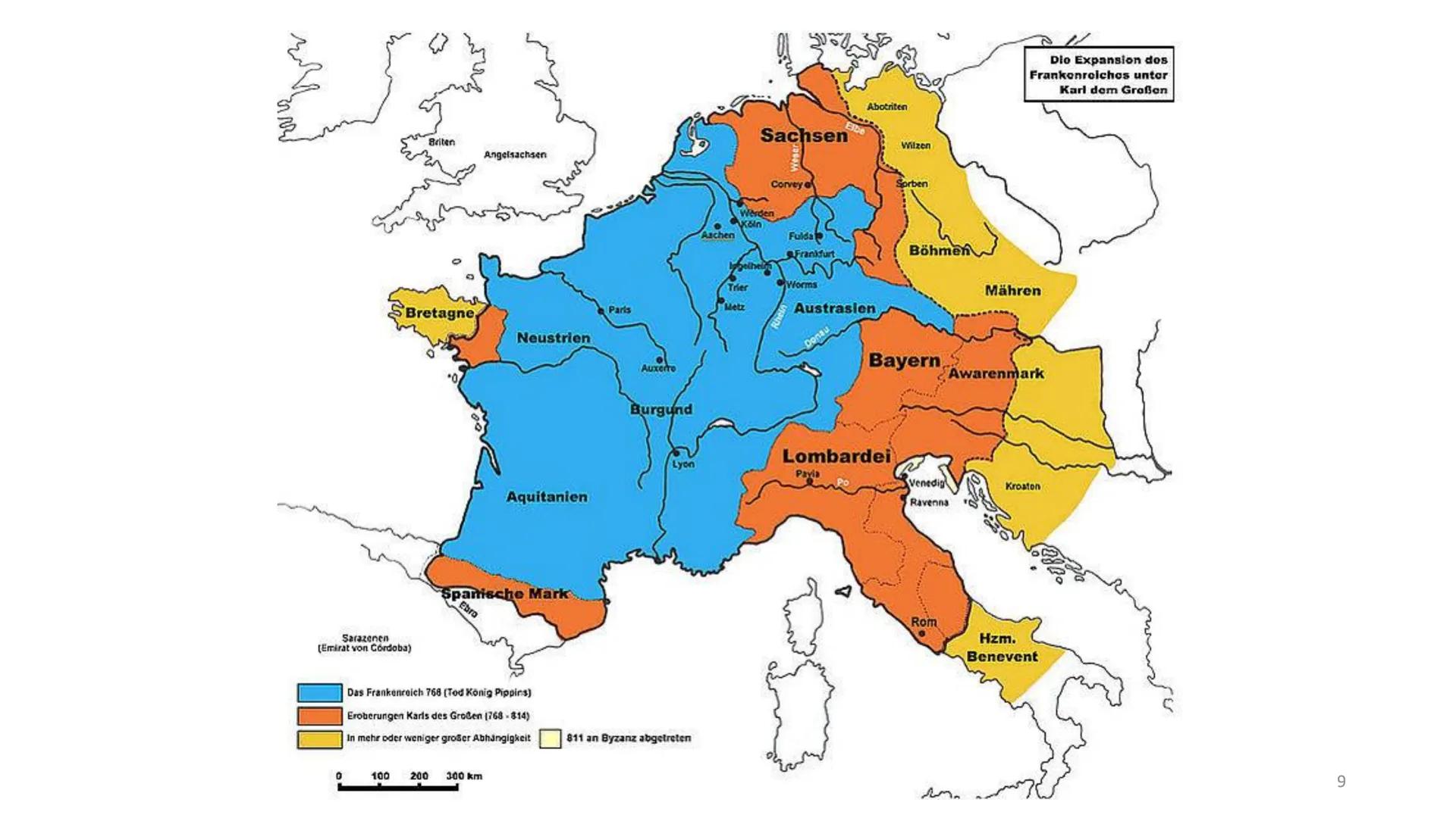 Karl der Große Inhaltsverzeichnis
Wer war Karl der Große ?
Kaiserkrönung
• Der Widukind
Sachsenkriege
Zeitstrahl
Quiz
Quellen
●
● Warum hieß