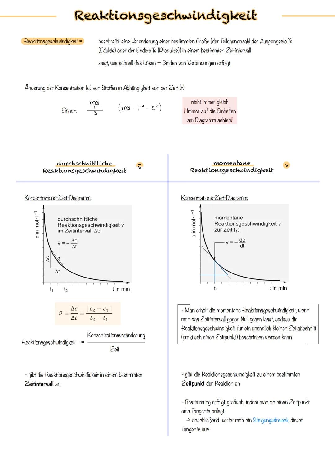 - Kinetik
- https://www.taskcards.de/#/dashboards/b2914377-ad92-475d-affe-651f9b35ab25 # Reaktionsgeschwindigkeit
Reaktionsgeschwindigkeit