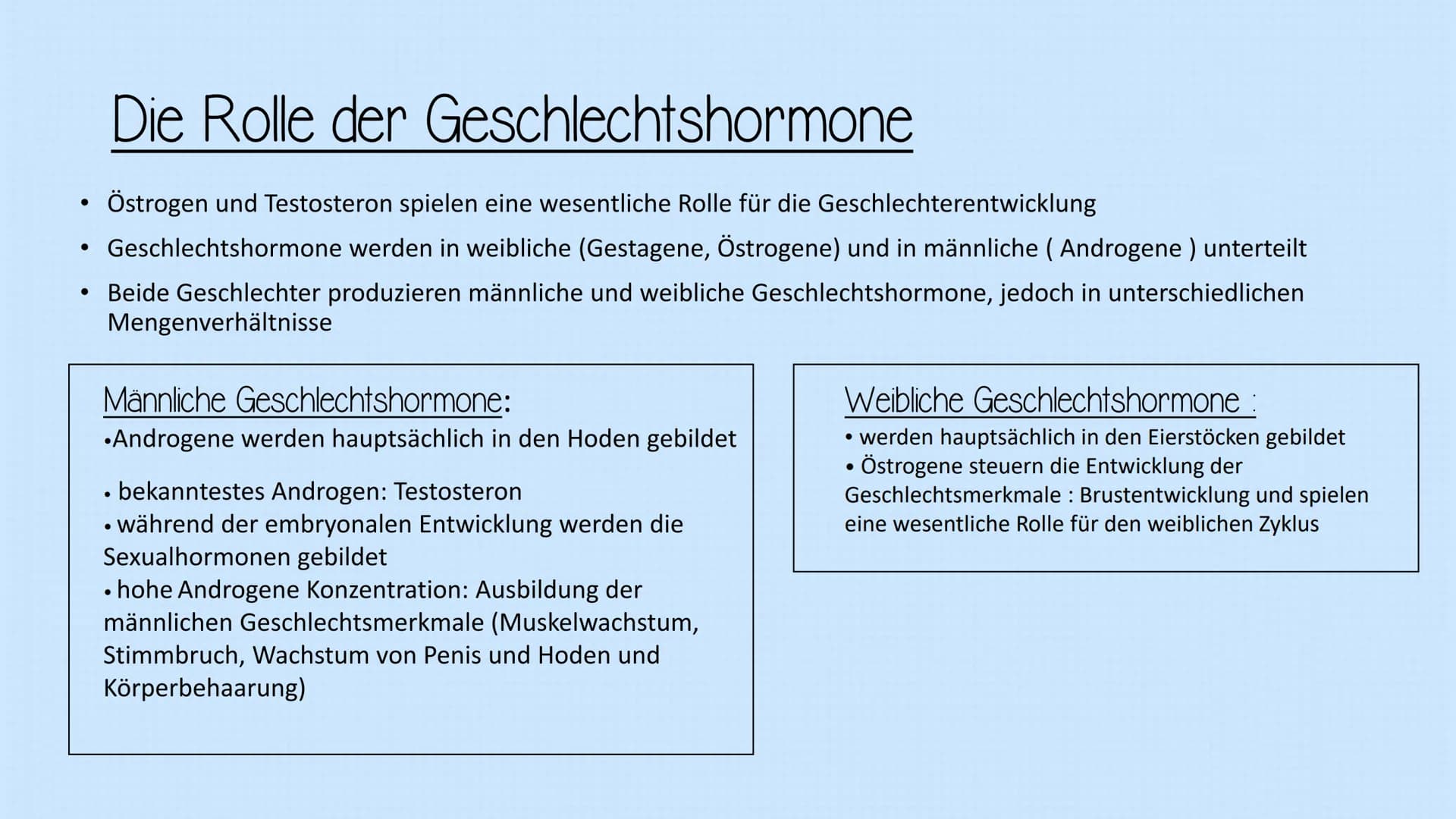 # Hormonbehandlung bei Transfrauen
Einführung von Östrogene in den männlichen Körper
Testosteronproduktion wird stark vermindert = Verweibl