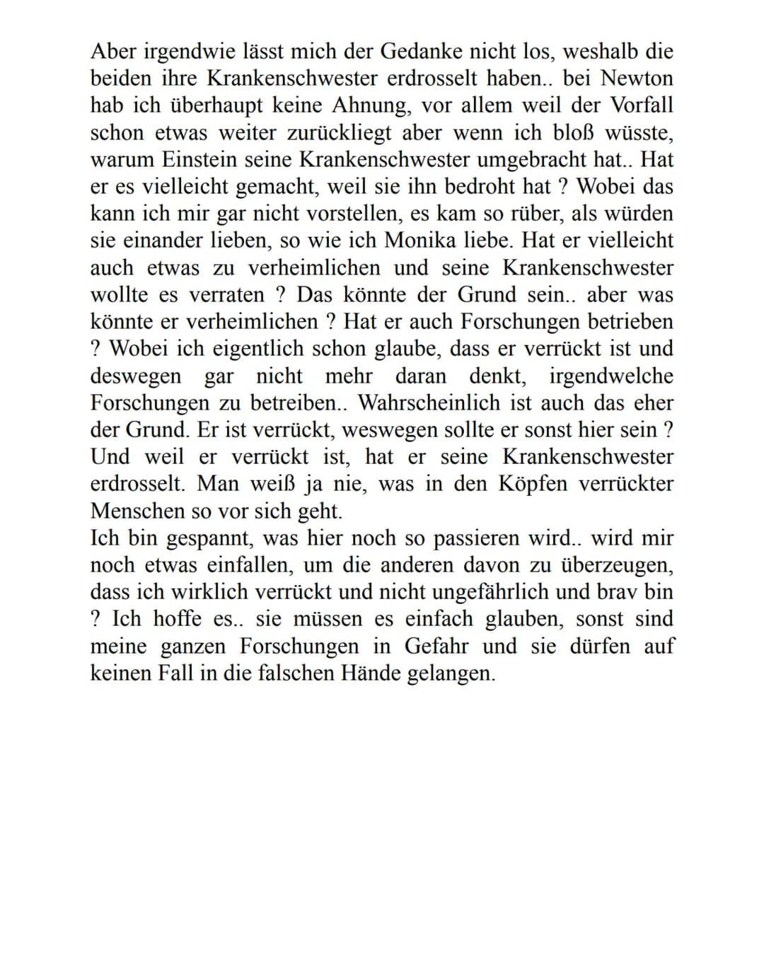 # 21.03.2021 Möbius - Eine Figur aus verschiedenen Perspektiven erfassen
Erster Tagebucheintrag: vor Beginn der Dramenhandlung
Warum denken