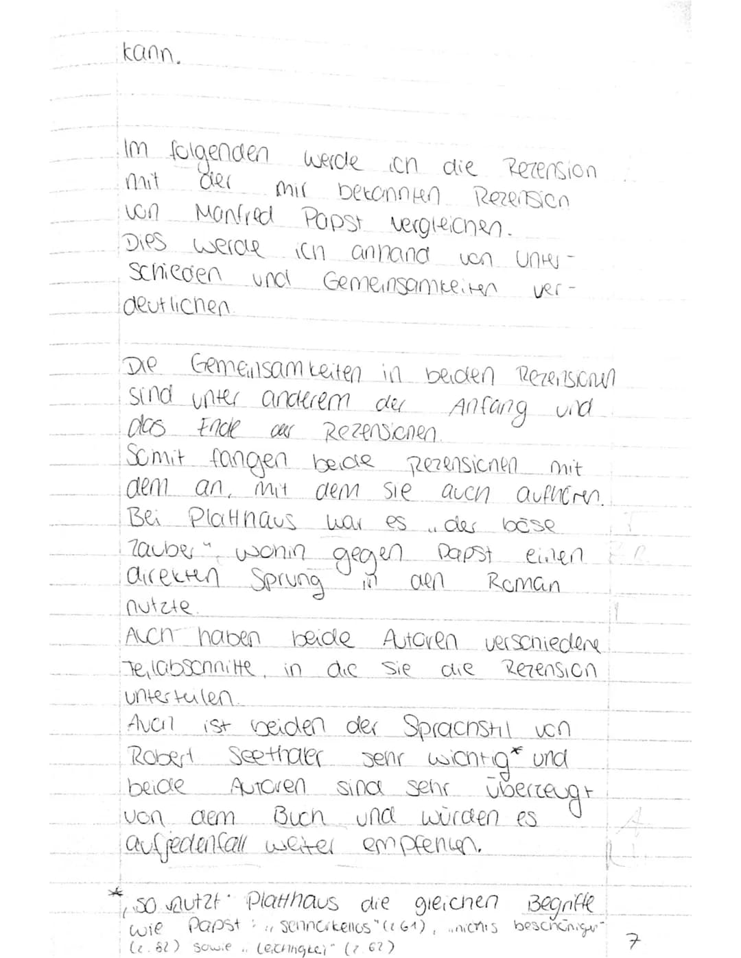 Klausur
Nr. 2
Die Rezension Der Trafikant -
Frevas Freund", verfasst von Andreas
Platthaus, im online forum (az.net am
02.11 2012 veröffentl