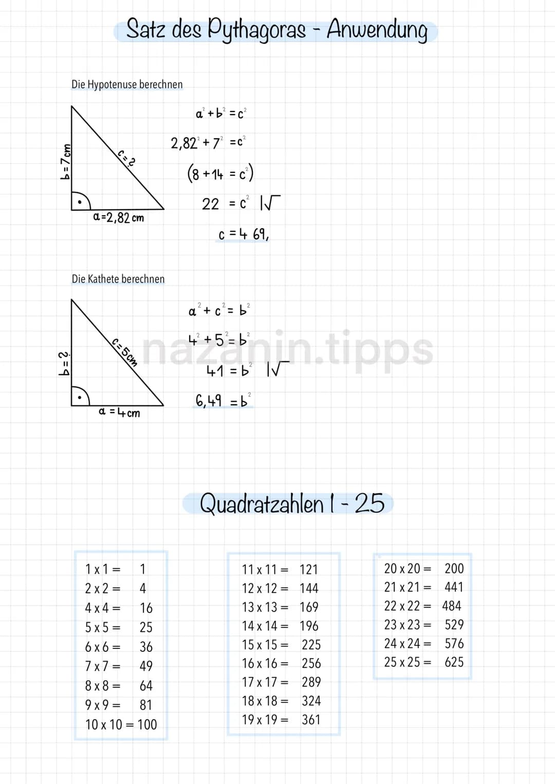 $b=7cm$
# Satz des Pythagoras - Anwendung
## Die Hypotenuse berechnen
$b=?$
$C=?$
$a=2,82 cm$
$a+b^2 = c$
$2,82 +7 =c$
$(8+14 = c)$
$22 =