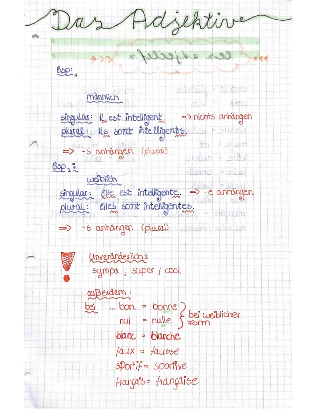 # Zusammenfassunge
## der zusammengezogene Artikel
- à tla = à la
- à+ l = à l'...
}
}
nicht zusammengezagen
Zusammengezogen
- à + le = au
