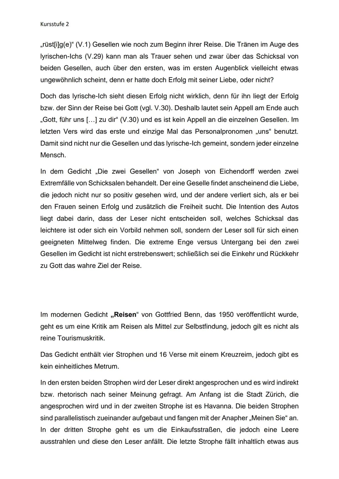# Aufbau eines Gedichtvergleichs
## Einleitung Gedicht 1
- Basissatz (Epoche, Autor, Jahr, Titel, kurz Inhalt)
- Deutungshypothese
## Haup