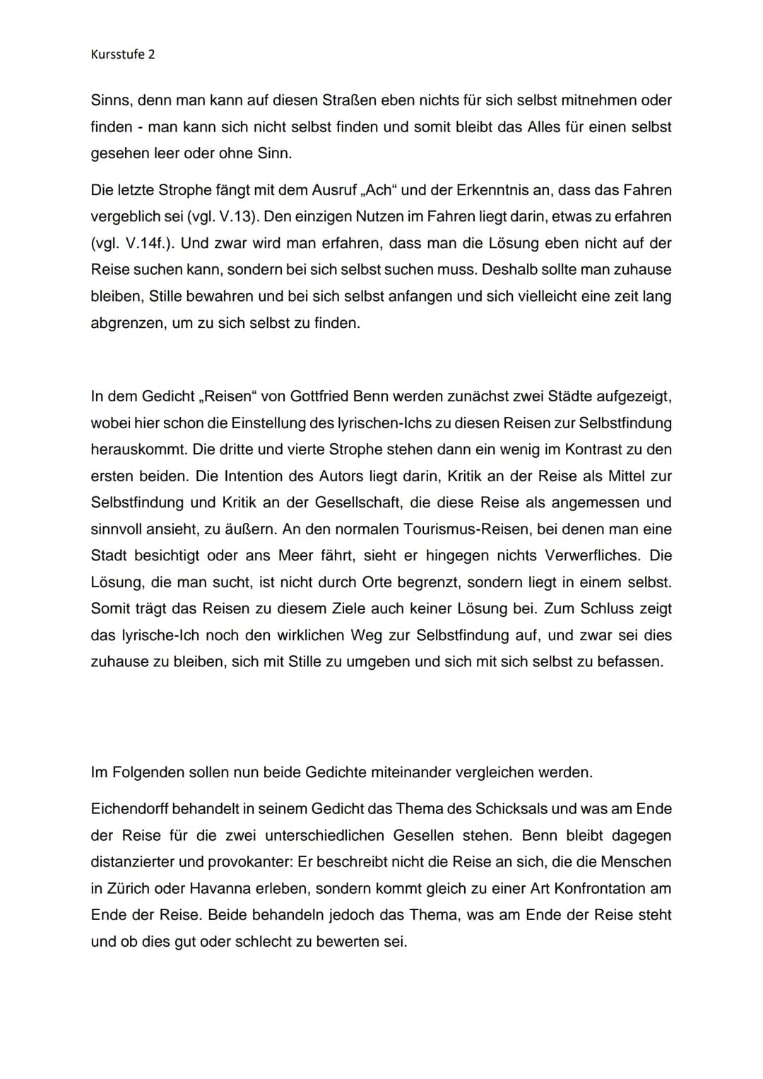 # Aufbau eines Gedichtvergleichs
## Einleitung Gedicht 1
- Basissatz (Epoche, Autor, Jahr, Titel, kurz Inhalt)
- Deutungshypothese
## Haup