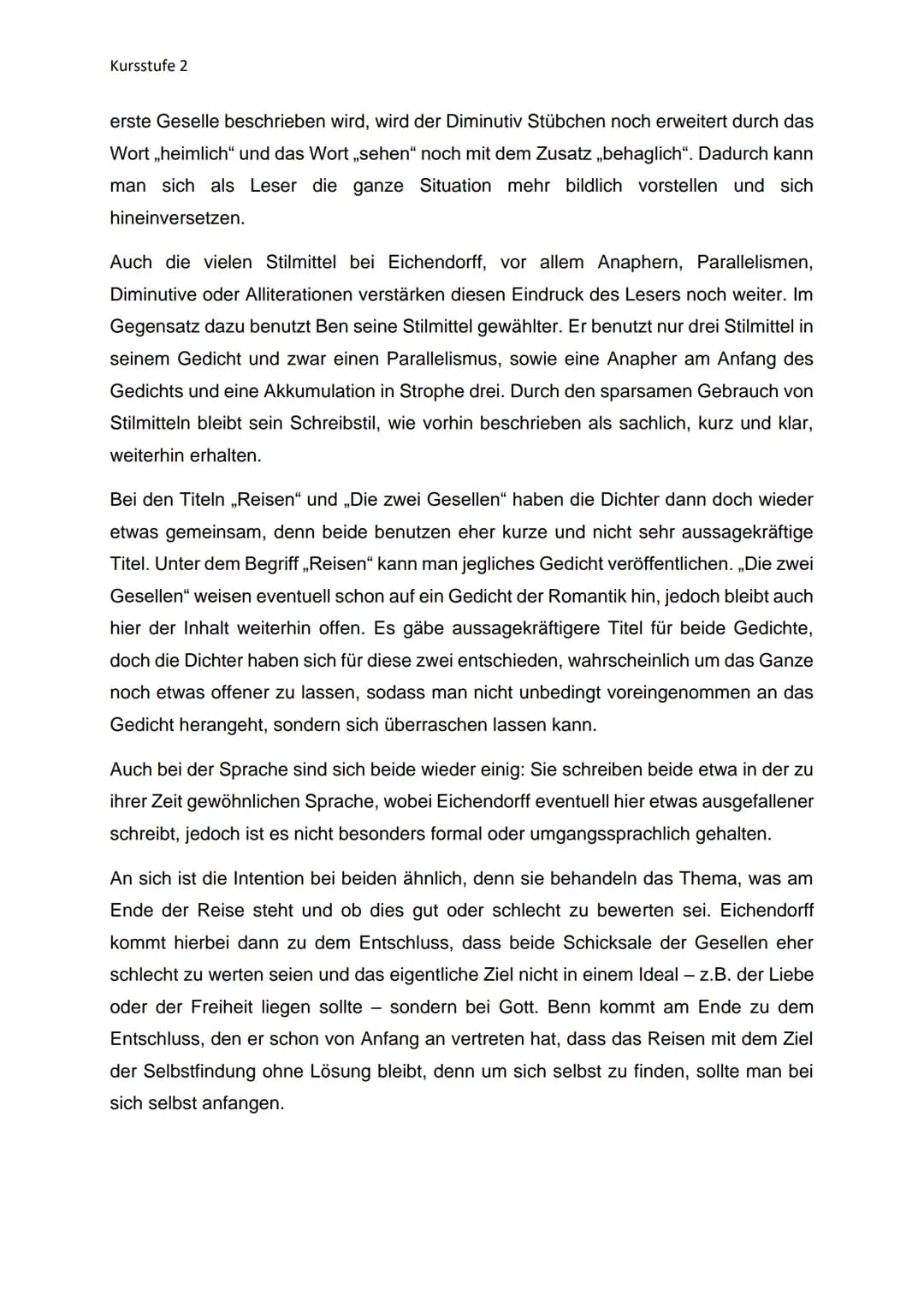 # Aufbau eines Gedichtvergleichs
## Einleitung Gedicht 1
- Basissatz (Epoche, Autor, Jahr, Titel, kurz Inhalt)
- Deutungshypothese
## Haup
