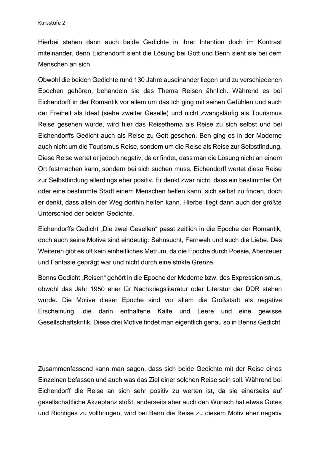 # Aufbau eines Gedichtvergleichs
## Einleitung Gedicht 1
- Basissatz (Epoche, Autor, Jahr, Titel, kurz Inhalt)
- Deutungshypothese
## Haup