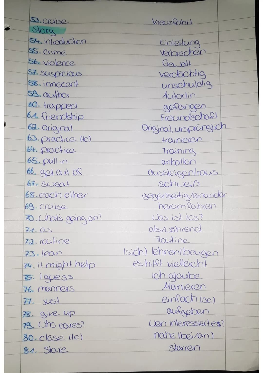 # Vokabelarry
## USA- here we come
| English | German |
|---|---|
| 1. immigrant | Einwandererlin |
| 2. alligator | Alligator |
| 3. buffa