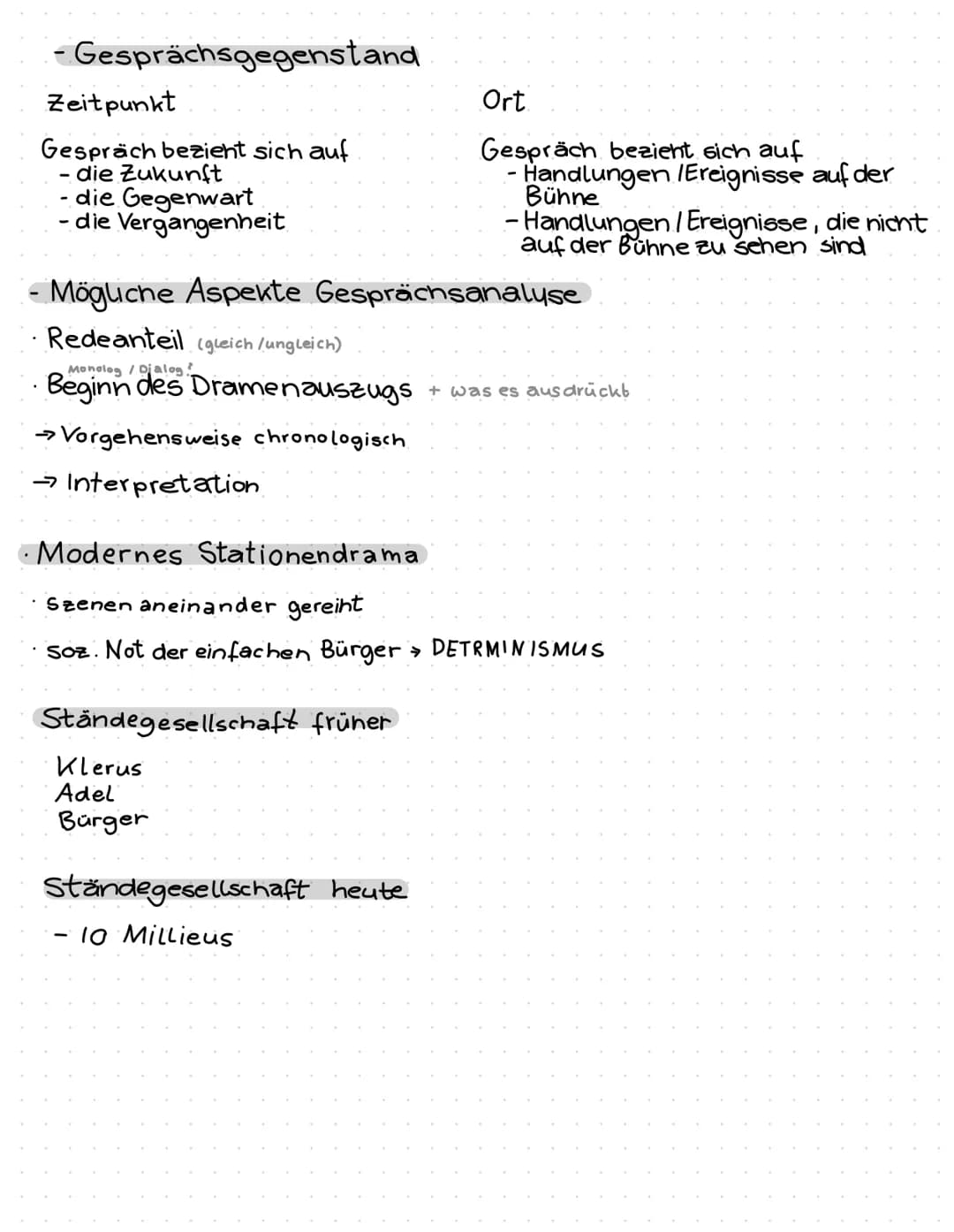 # DRAMEN
## Gesprächsanalyse
- Kommunikationsbeziehung
- symmetrisch (gleichberechtigt)
- assymmetrisch (nicht gleichberechtigt)
- a