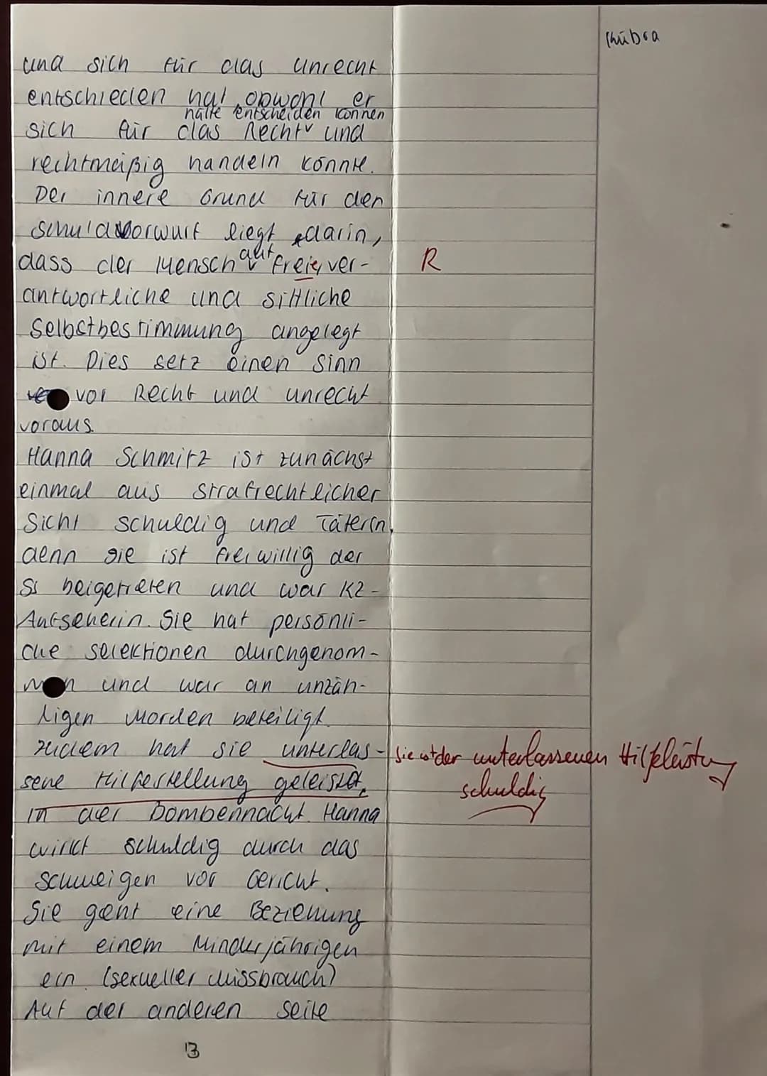 # Deutsch Klausur nr. 4
1) Der vorliegenae Textauszug (5.177-
180) aus dem Roman „Der Vorleser"
verfasst von Bernnara schlink und
veröffentl