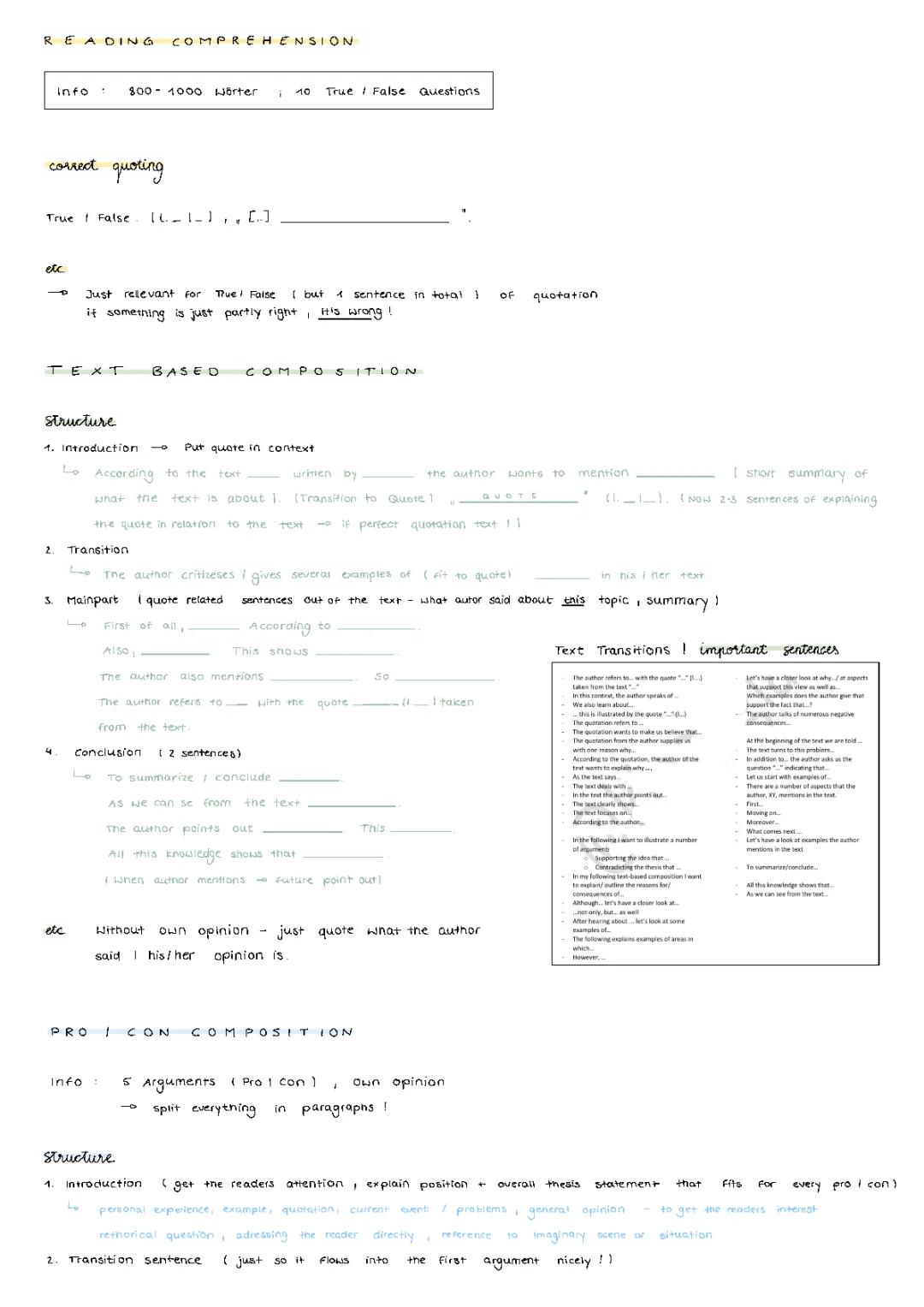 Englisch Abitur Zusammenfassung Schriftlich