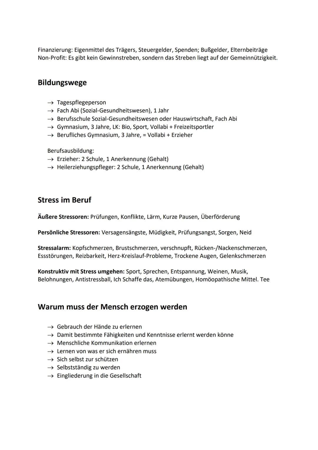 Sozialpädagogik
Zusammenfassung
23.12.18
## Tätigkeiten einer KIPFL:
Gesundheitsförderung, Hauswirtschaftliche Versorgung, Sozialpädagogik